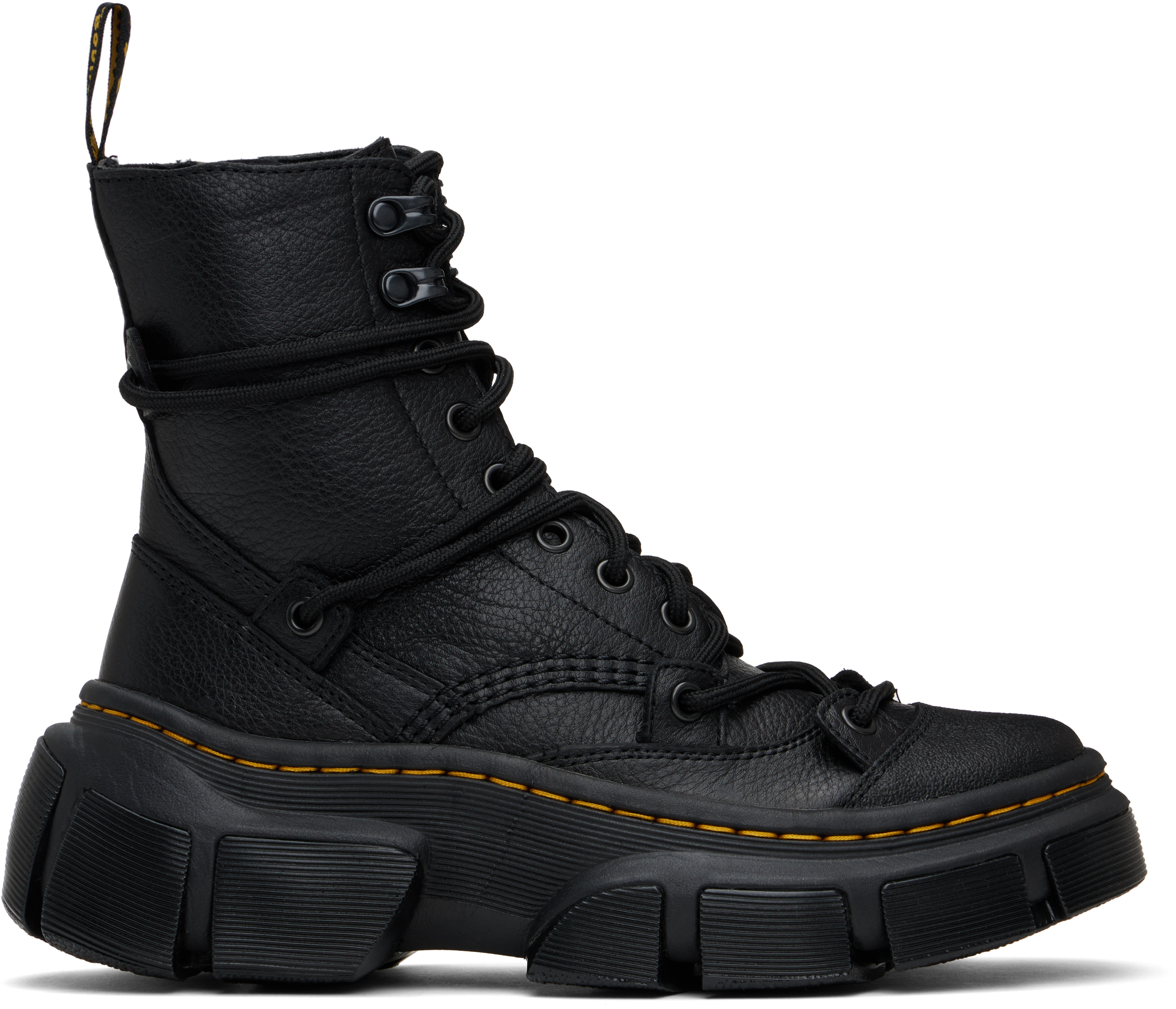 Black  DMXL 8-Eye Leather Boots