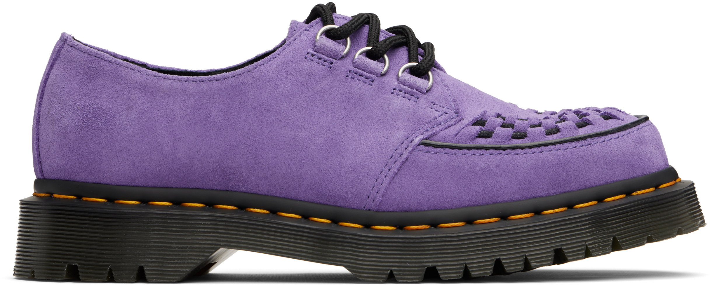 Purple Ramsey Woven Suede Creepers