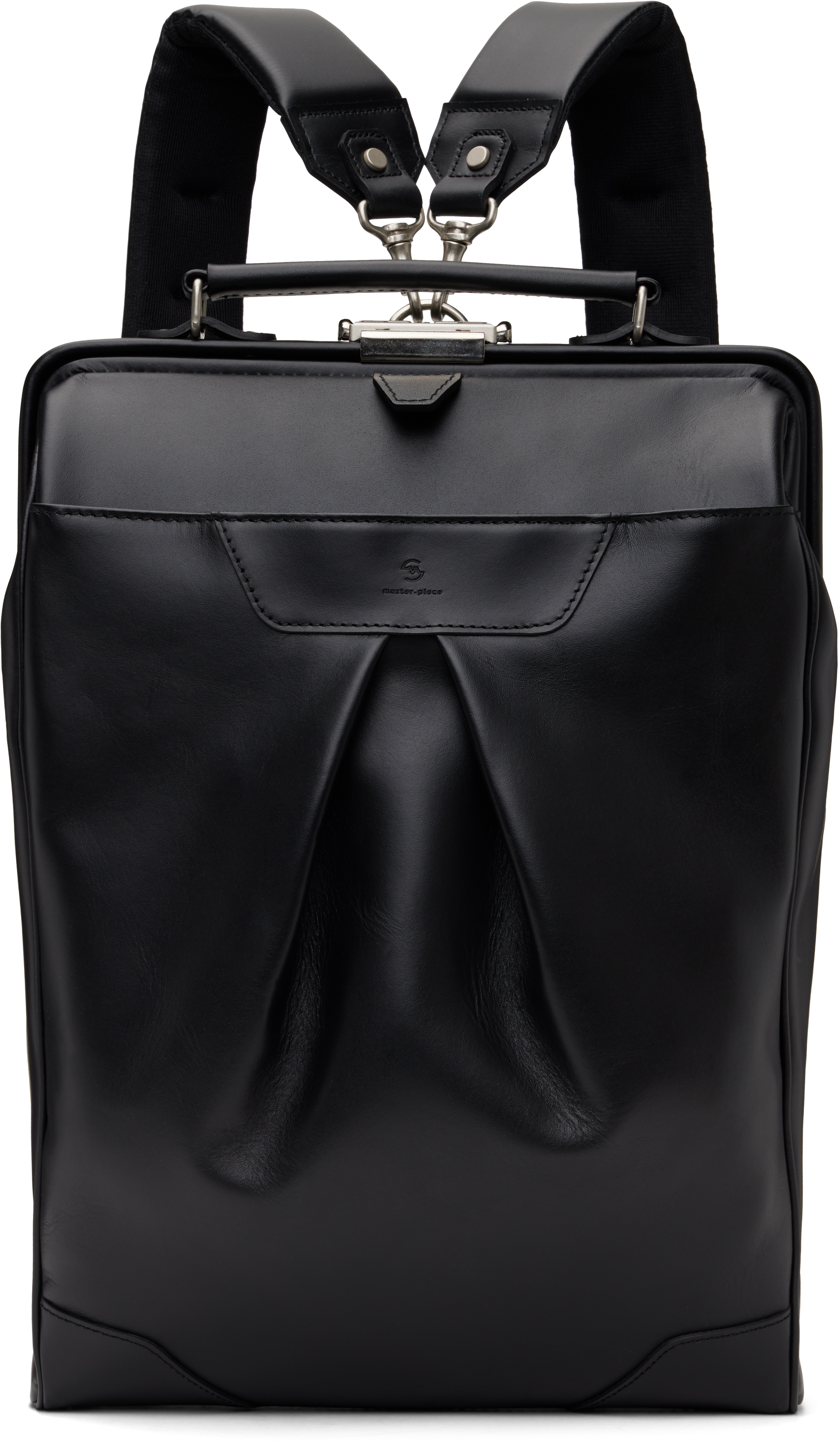 master-piece: Black Tact Leather Ver. Backpack | SSENSE