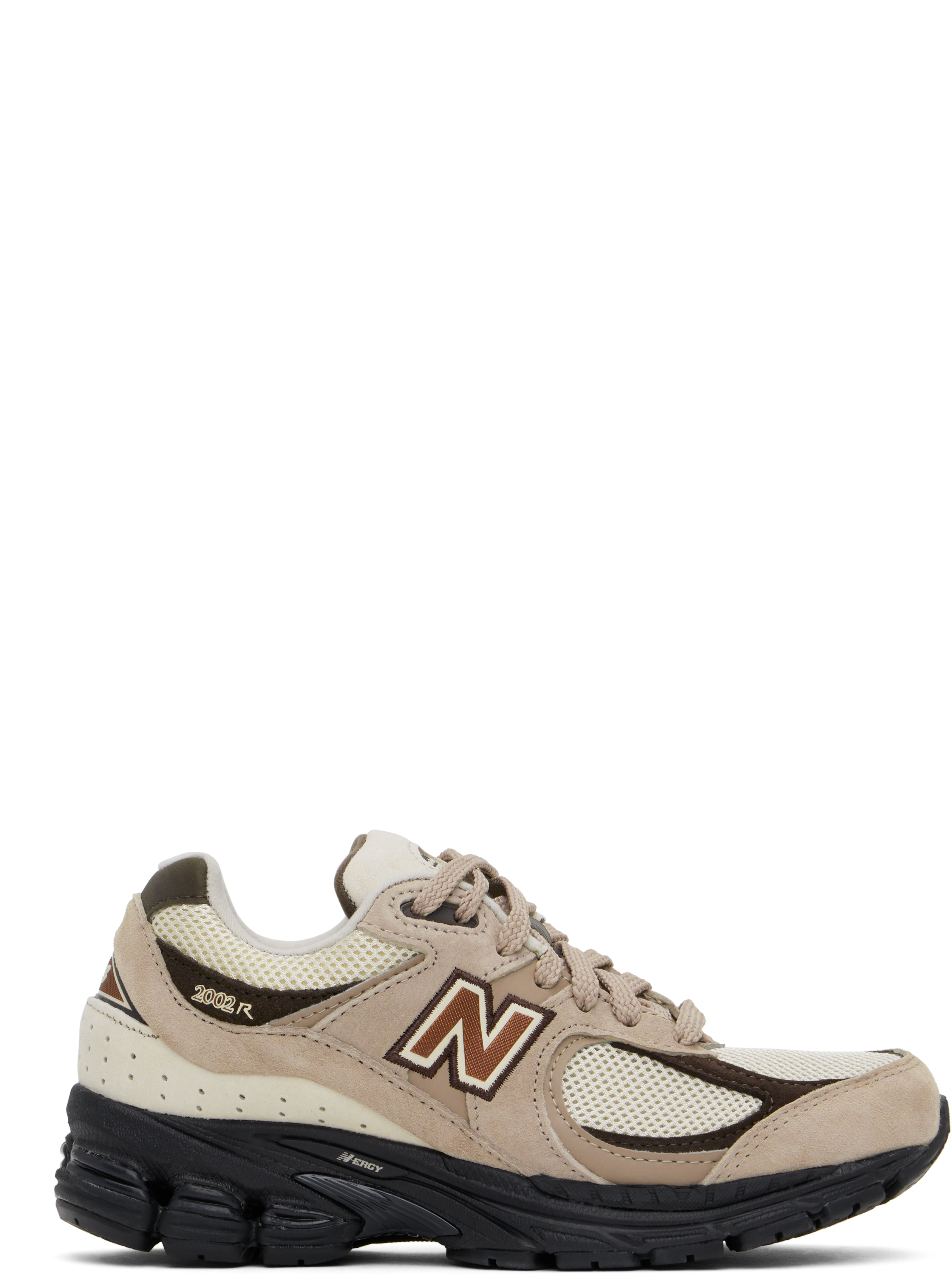 NEW BALANCE BEIGE & OFF-WHITE 2002R SNEAKERS 