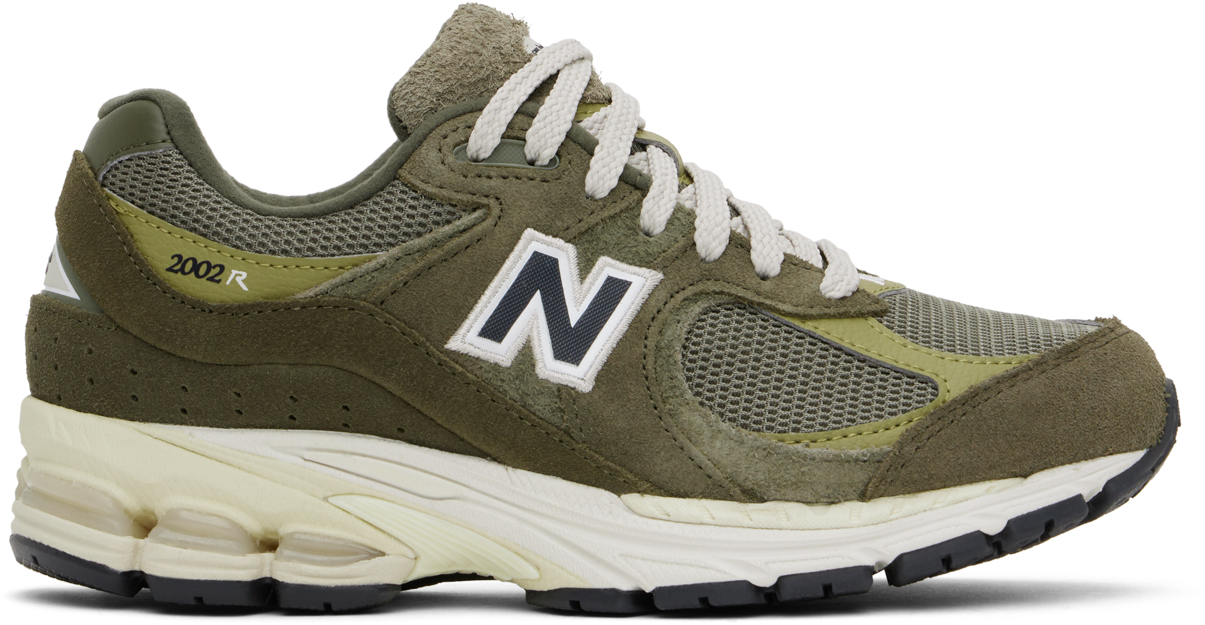 スニーカー New Balance Army Green Suede And Mesh 2002R Sneakers New Balance Army Green Suede And Mesh 2002r Sneakers