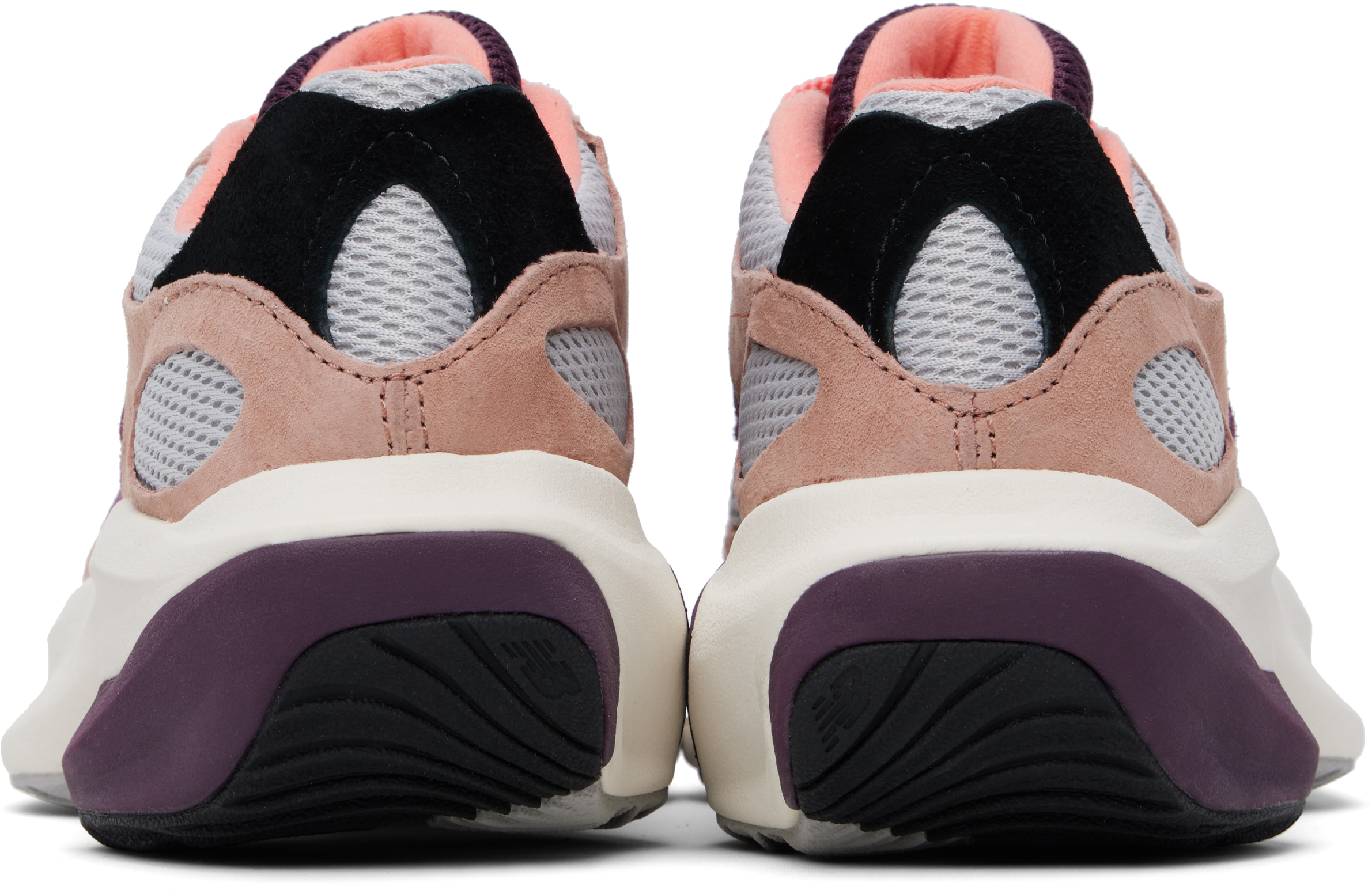 New Balance Gray & Pink Wrpd Runner Sneakers