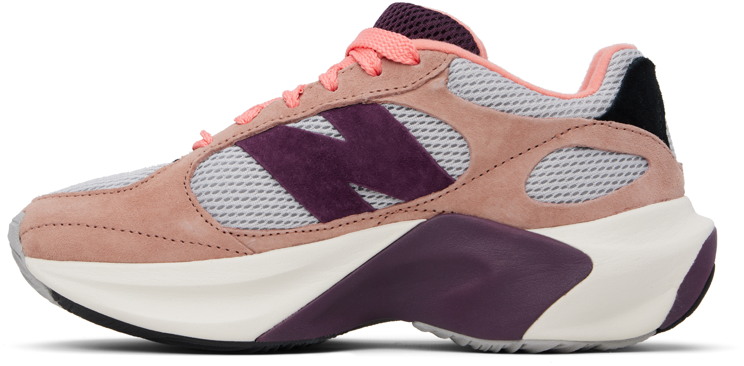 New Balance Gray & Pink Wrpd Runner Sneakers