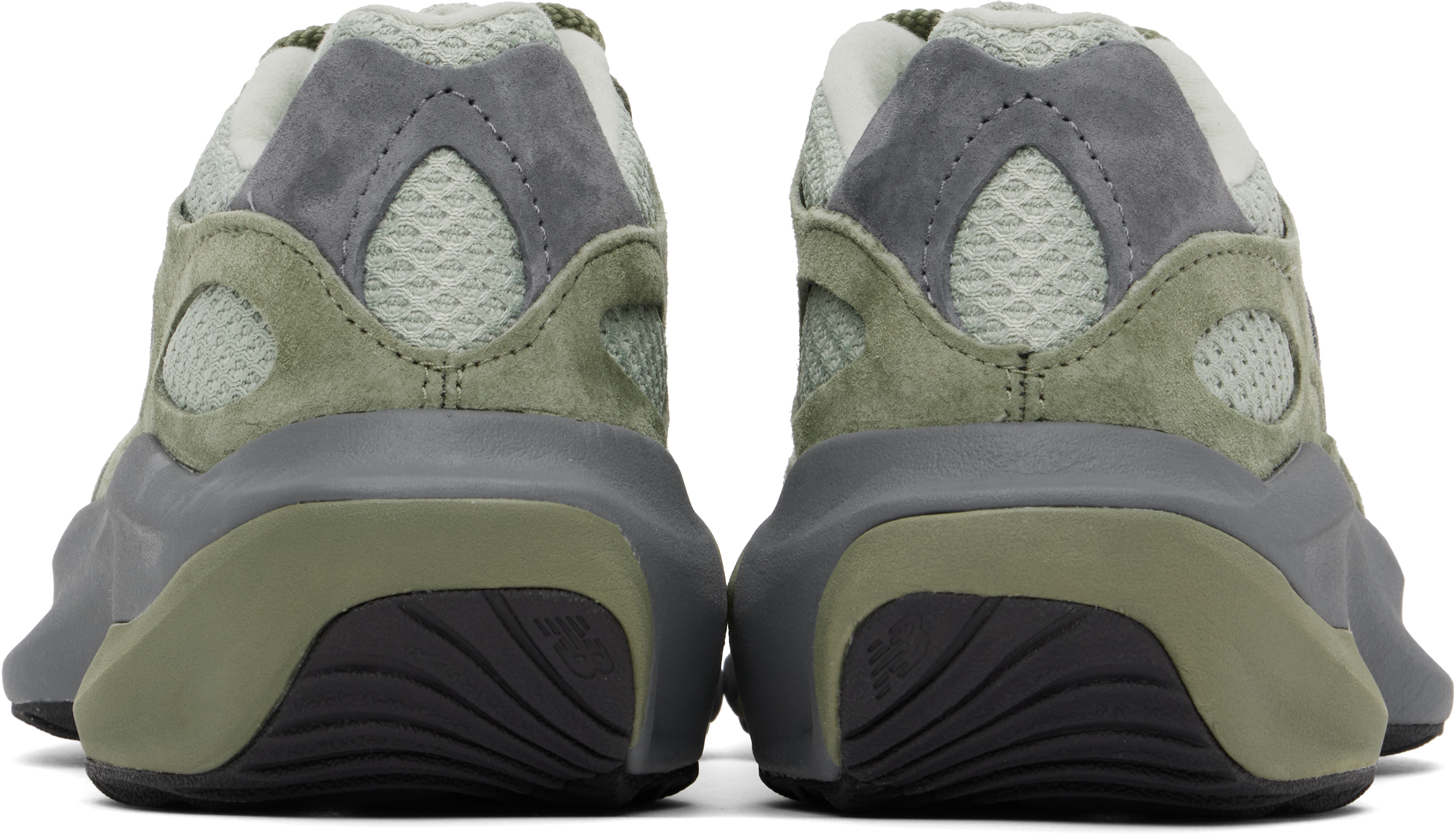 New Balance Khaki & Gray Wrpd Runner Sneakers In Dark Olivine
