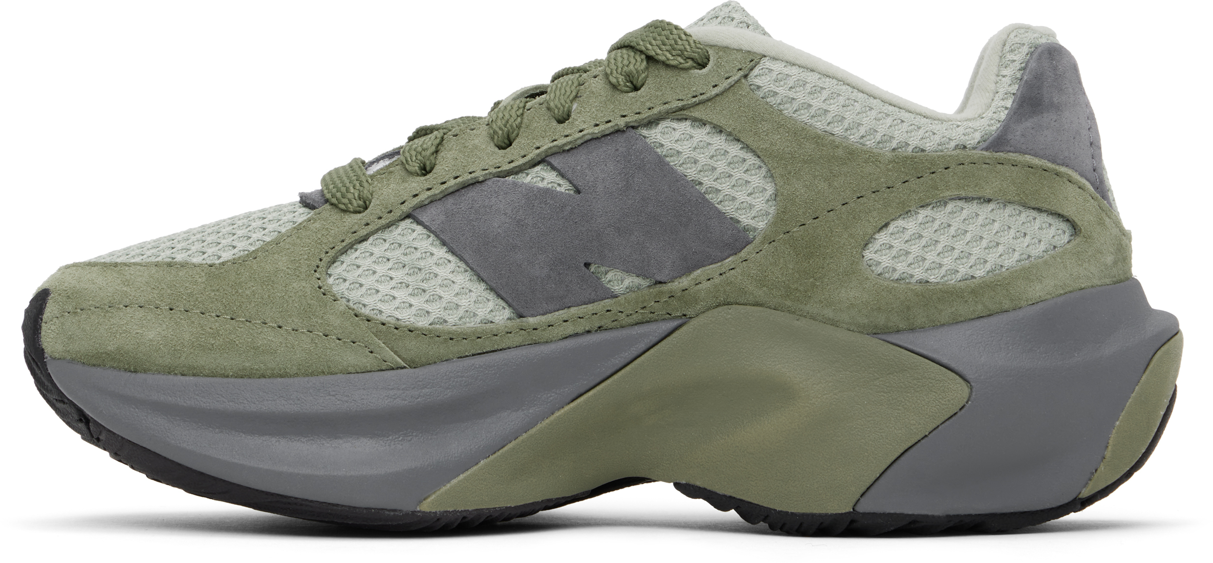 New Balance Khaki & Gray Wrpd Runner Sneakers In Dark Olivine
