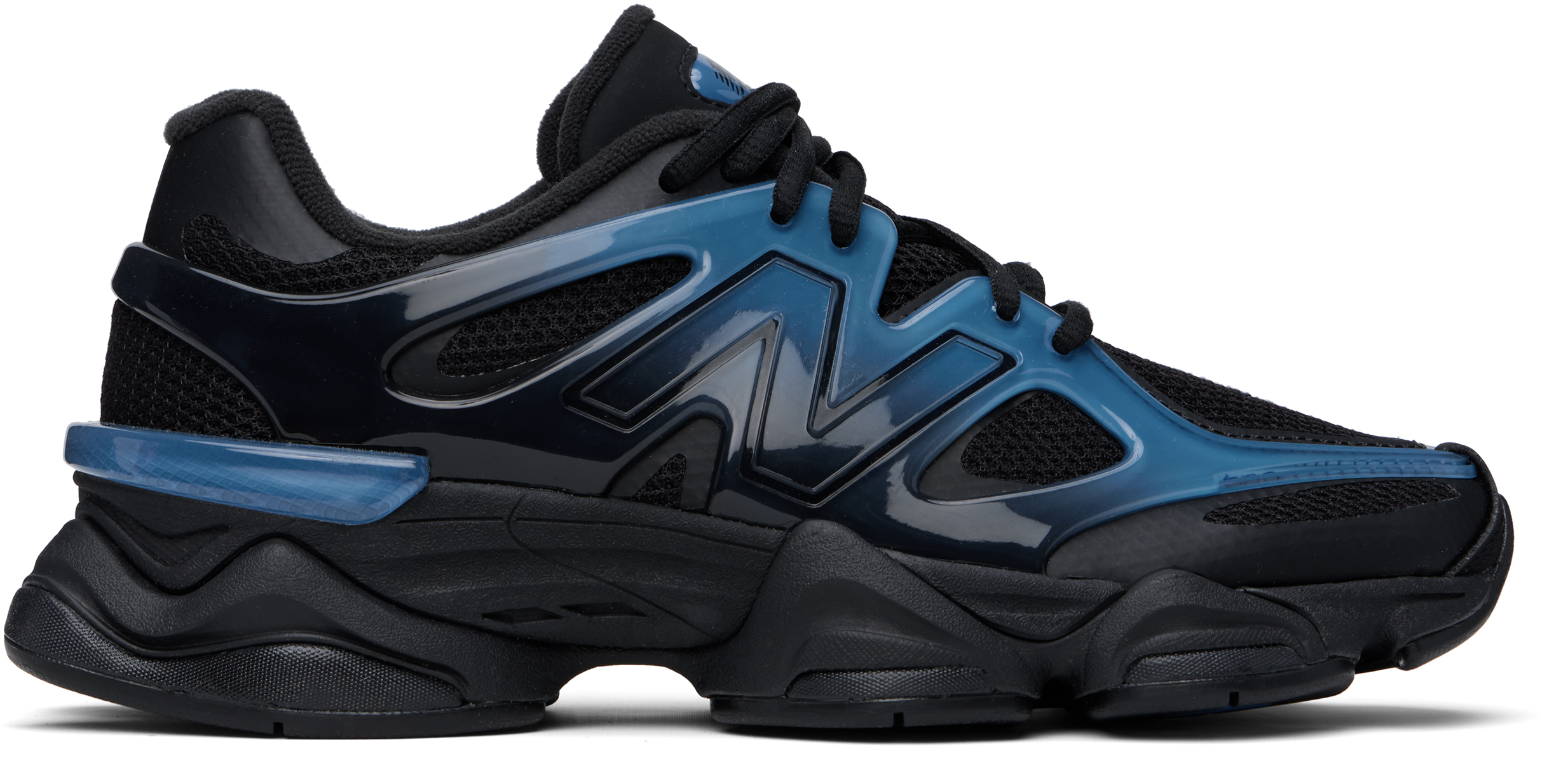 Black & Navy 9060 X Sneakers