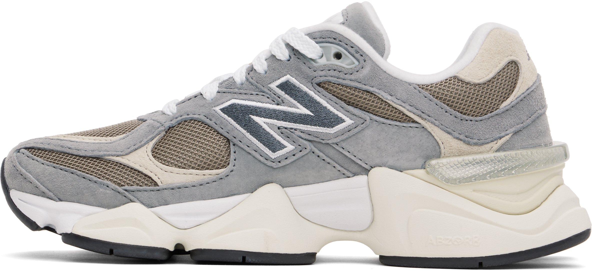 New Balance Gray & Beige 9060 Sneakers In Slate Grey