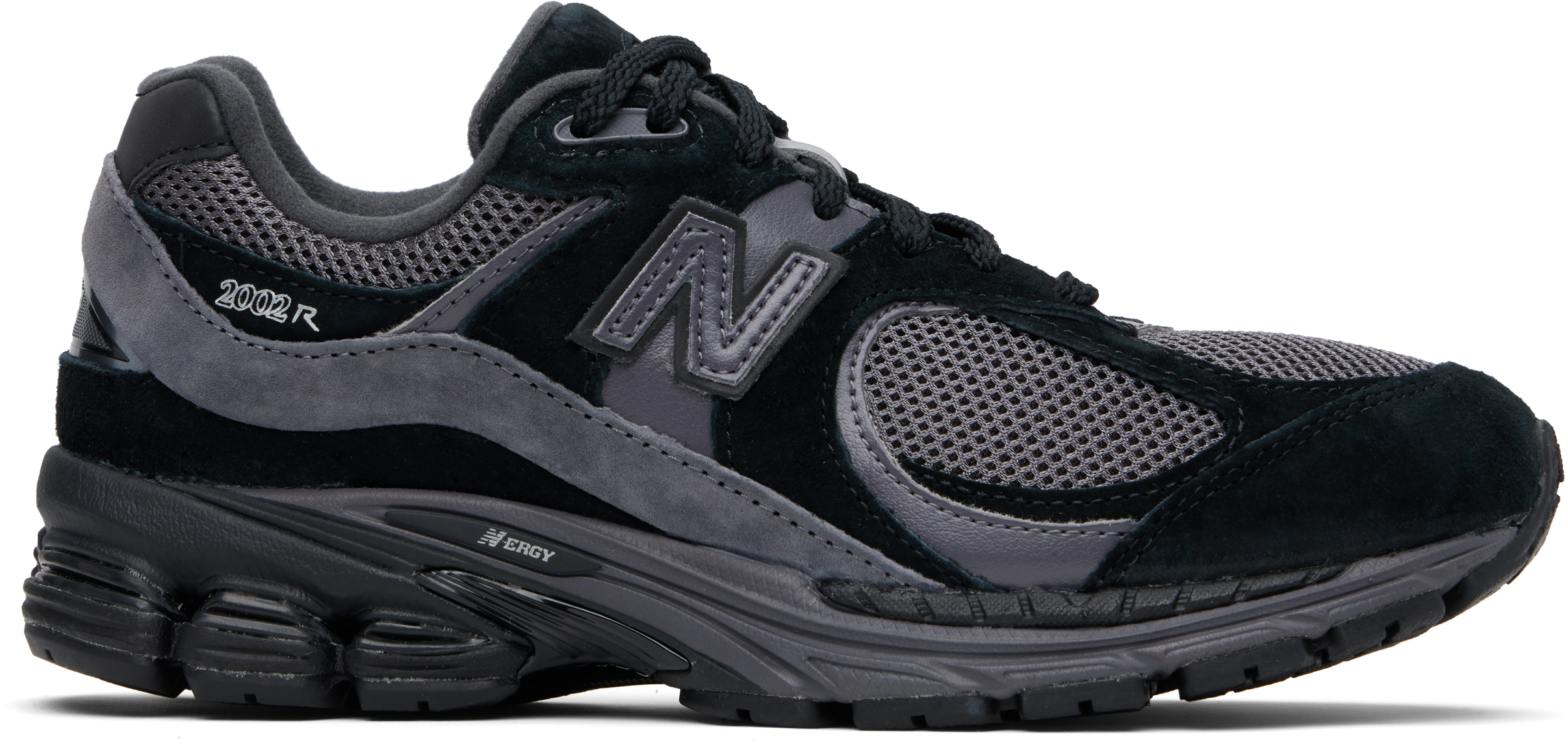 New Balance Black & Gray 2002r Sneakers