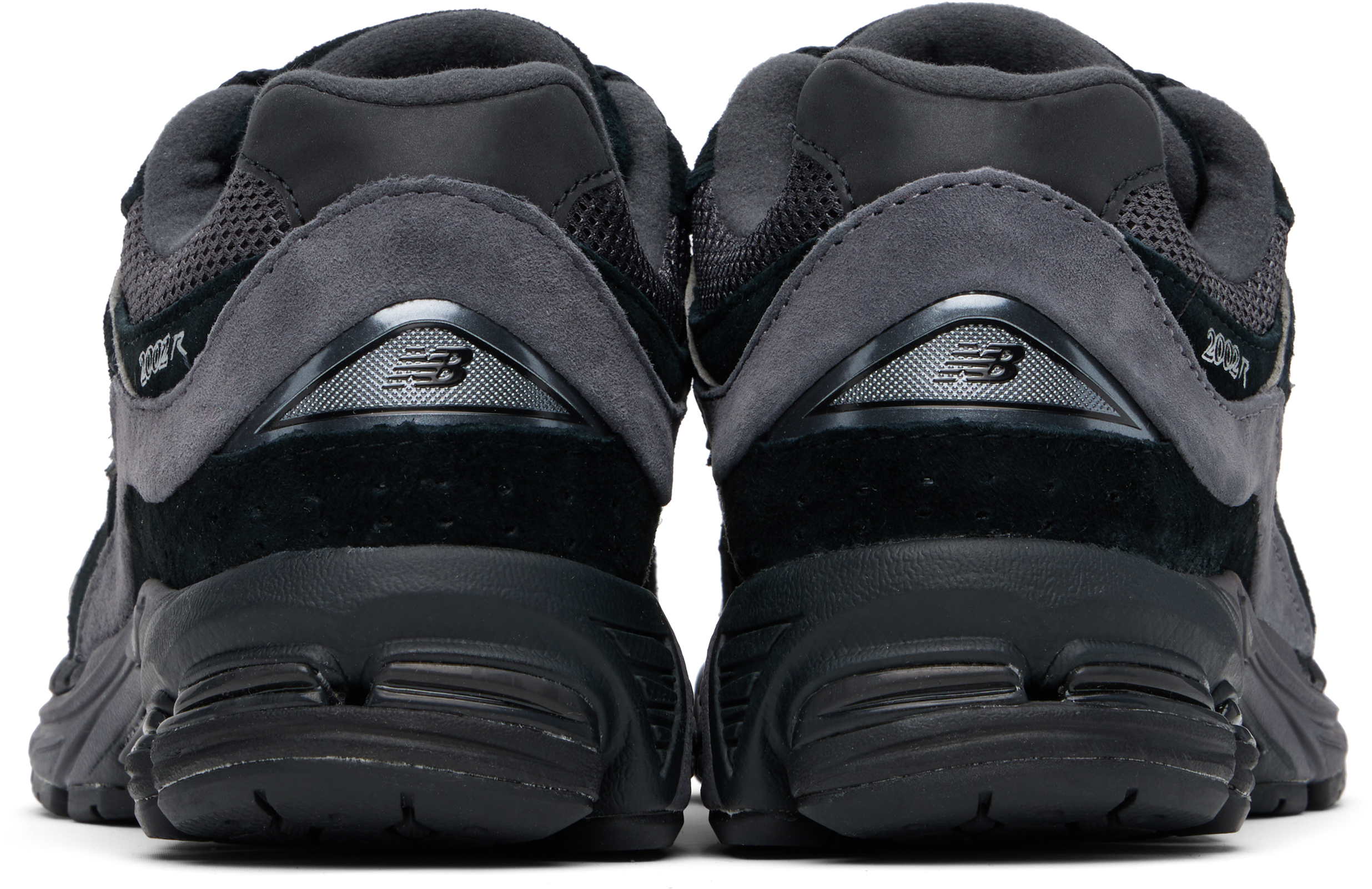 New Balance Black & Gray 2002r Sneakers