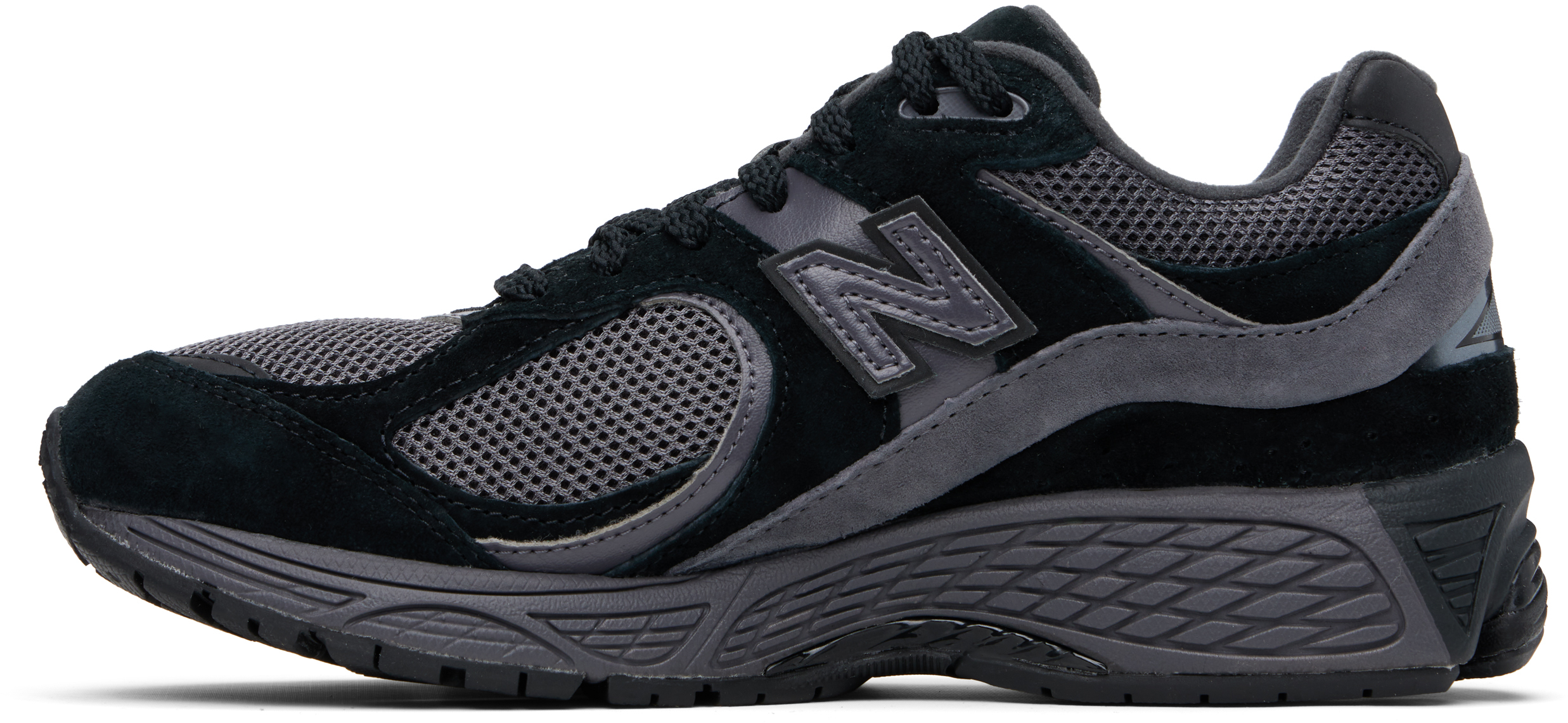 New Balance Black & Gray 2002r Sneakers