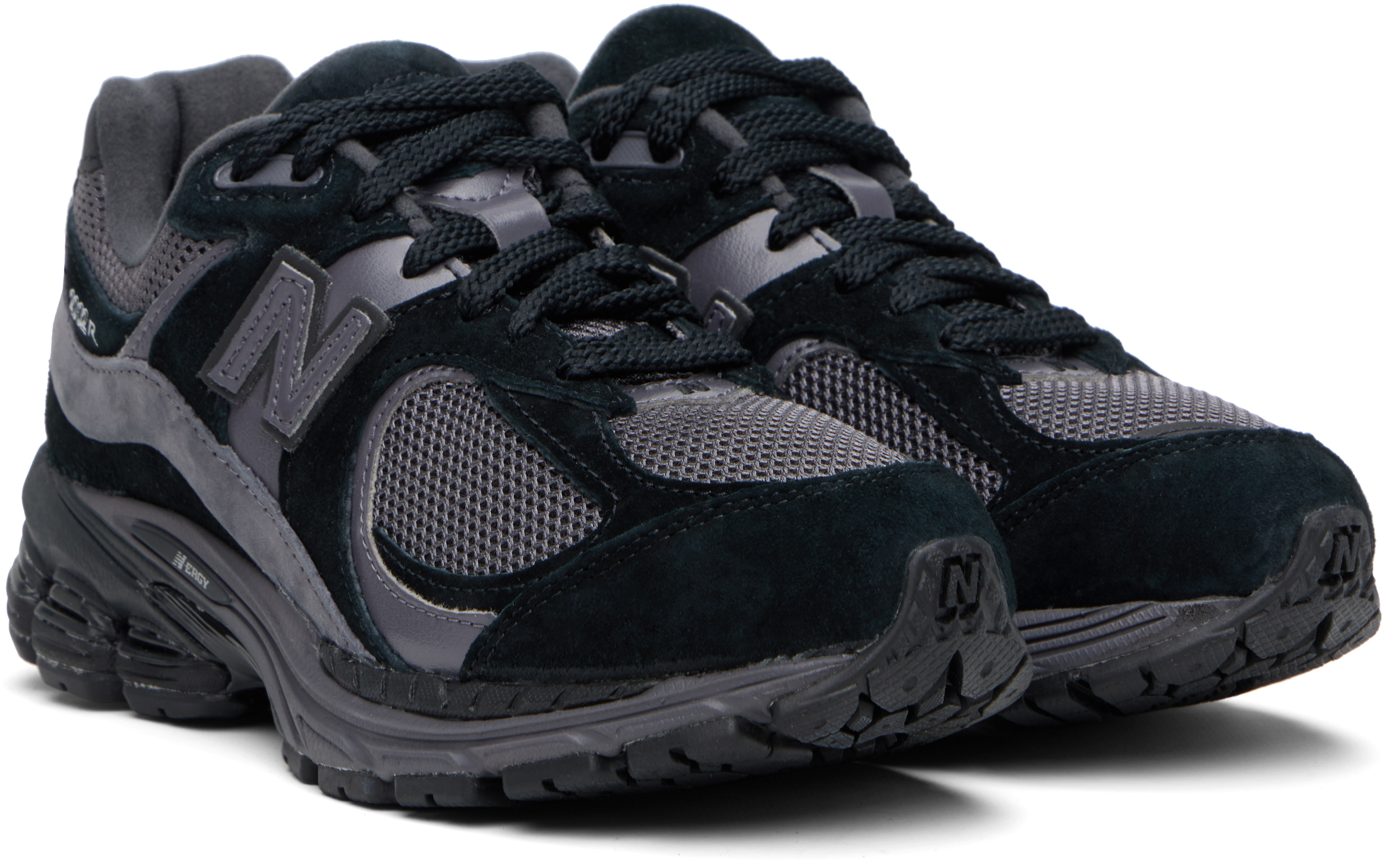 New Balance Black & Gray 2002r Sneakers