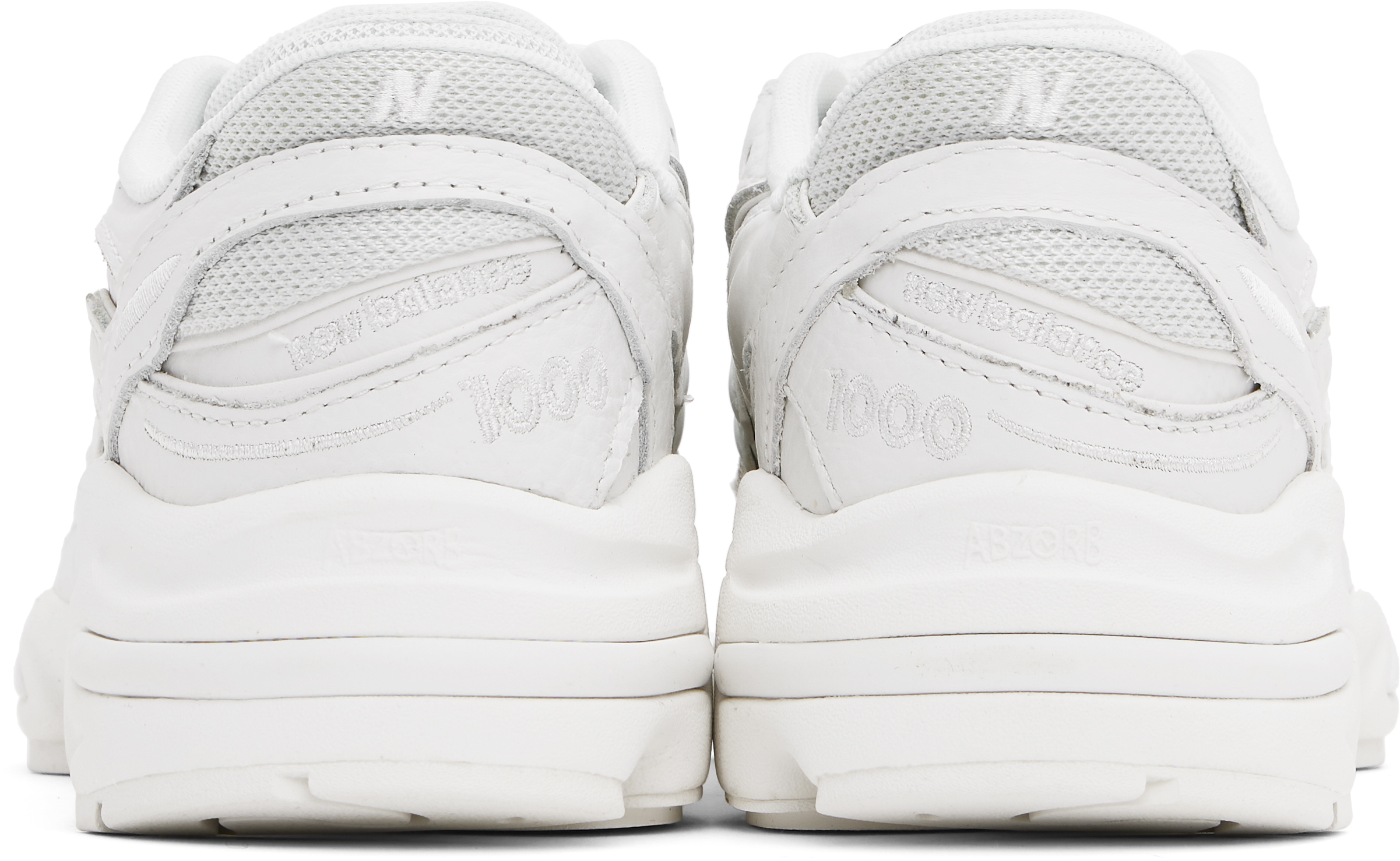 New Balance White 1000 Sneakers In Reflection