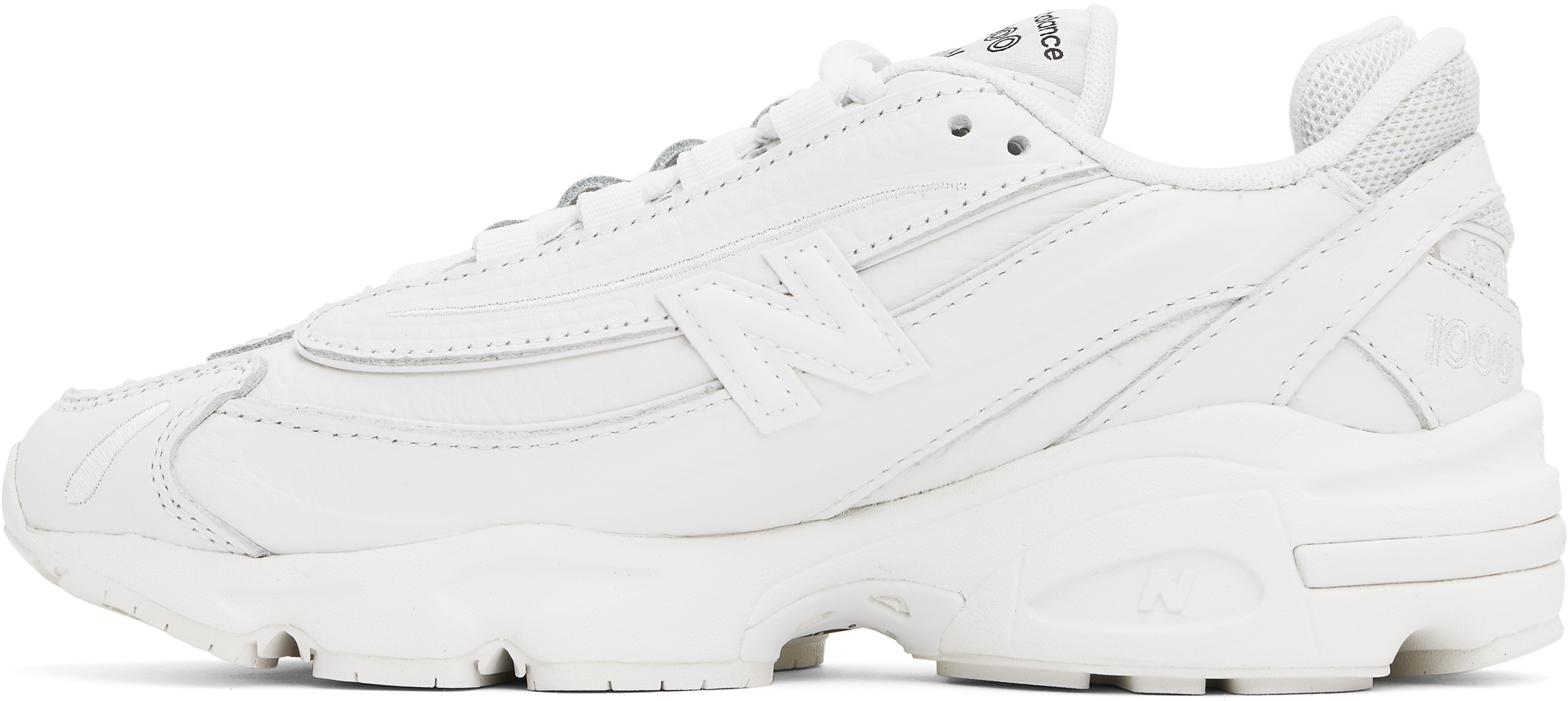 New Balance White 1000 Sneakers In Reflection