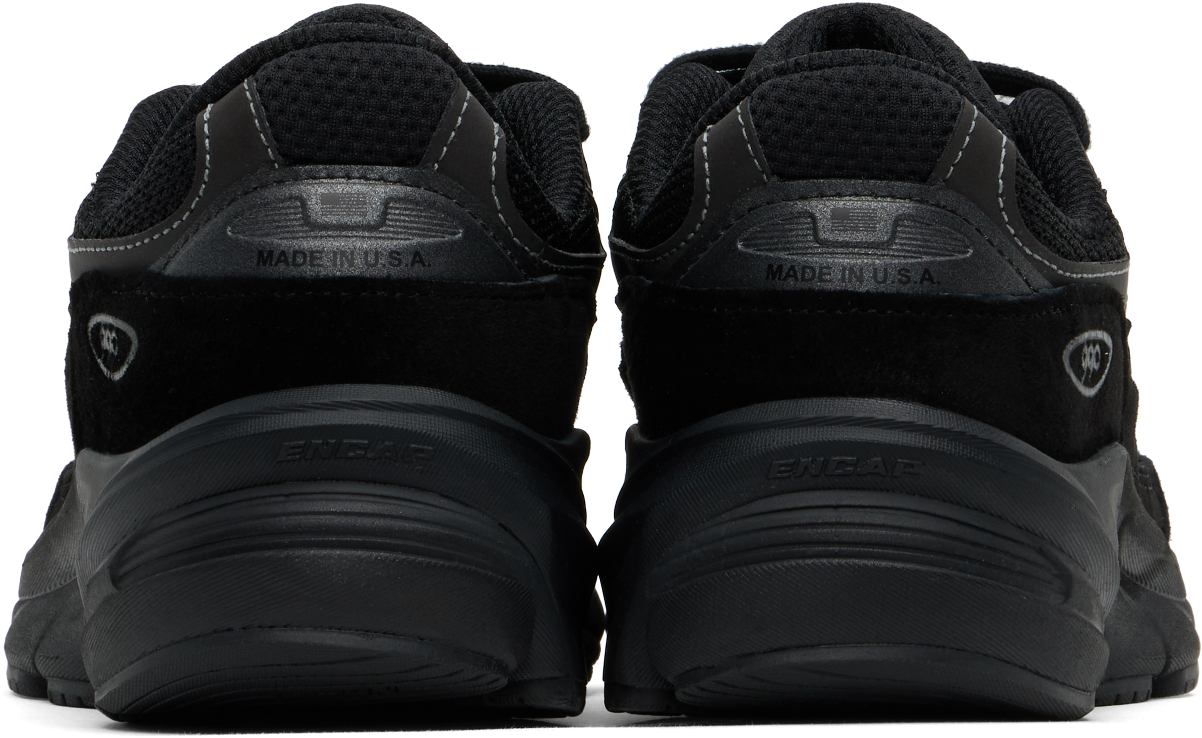 New Balance Black 'made In Usa' 990v6 Sneakers In Black