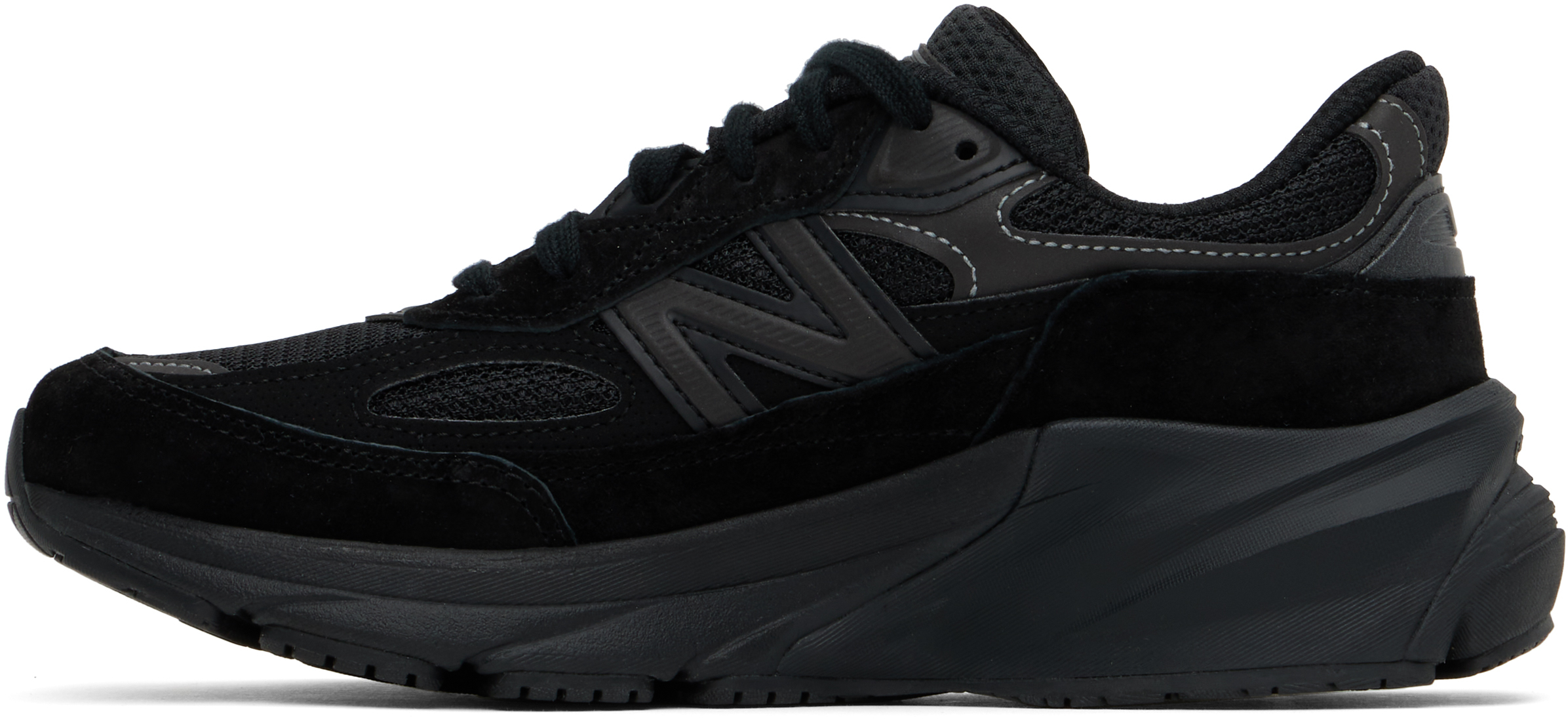 New Balance Black 'made In Usa' 990v6 Sneakers In Black