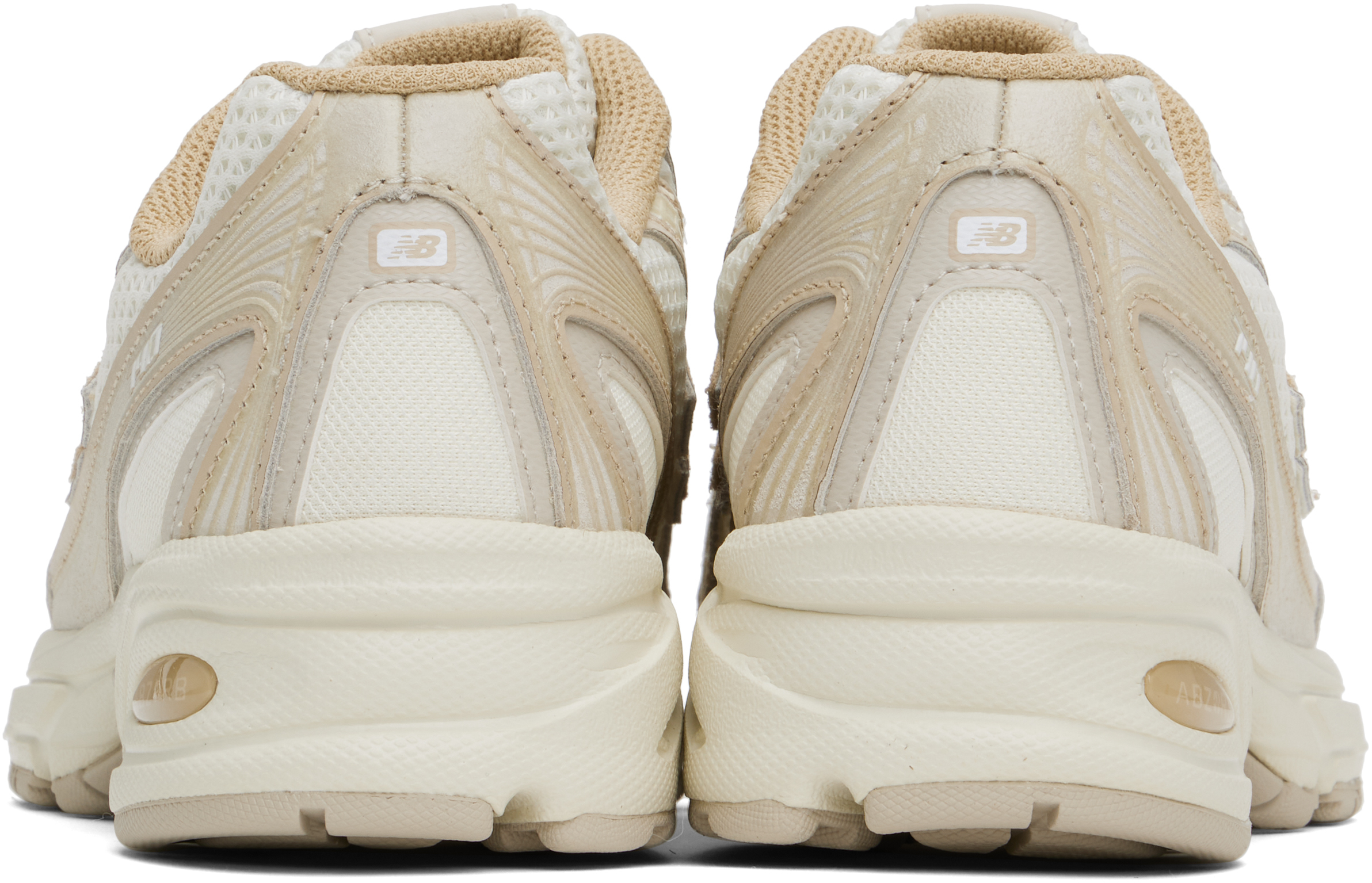 NEW BALANCE OFF-WHITE & BEIGE 740 SNEAKERS