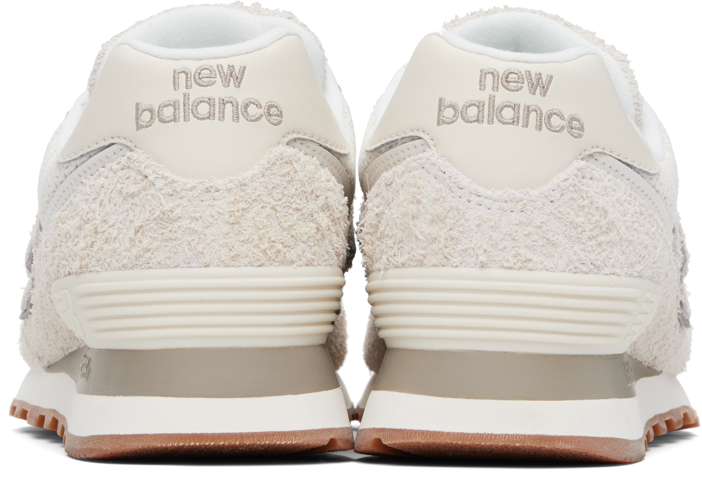 New Balance Beige & Off-white 574 Sneakers