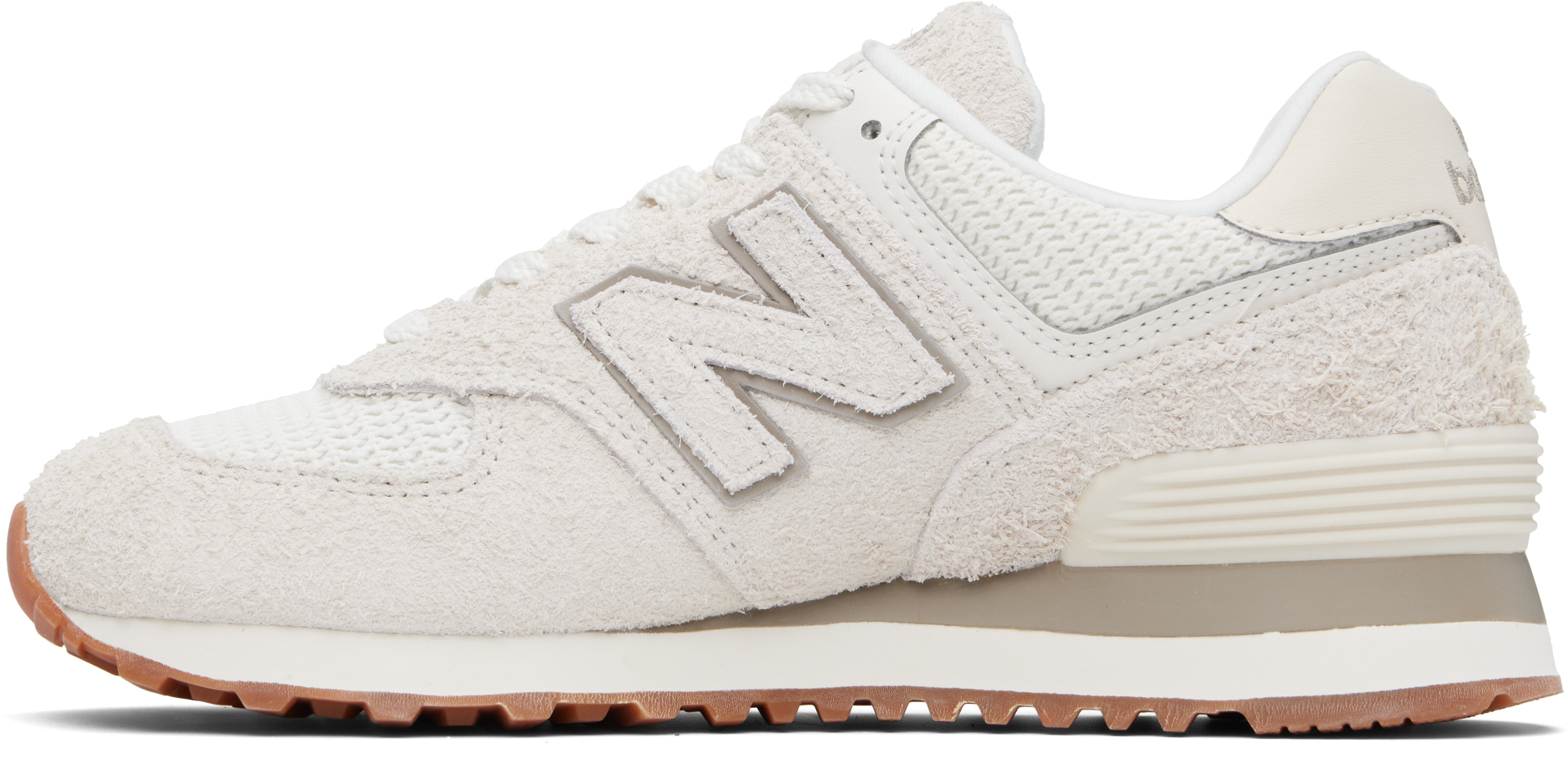New Balance Beige & Off-white 574 Sneakers