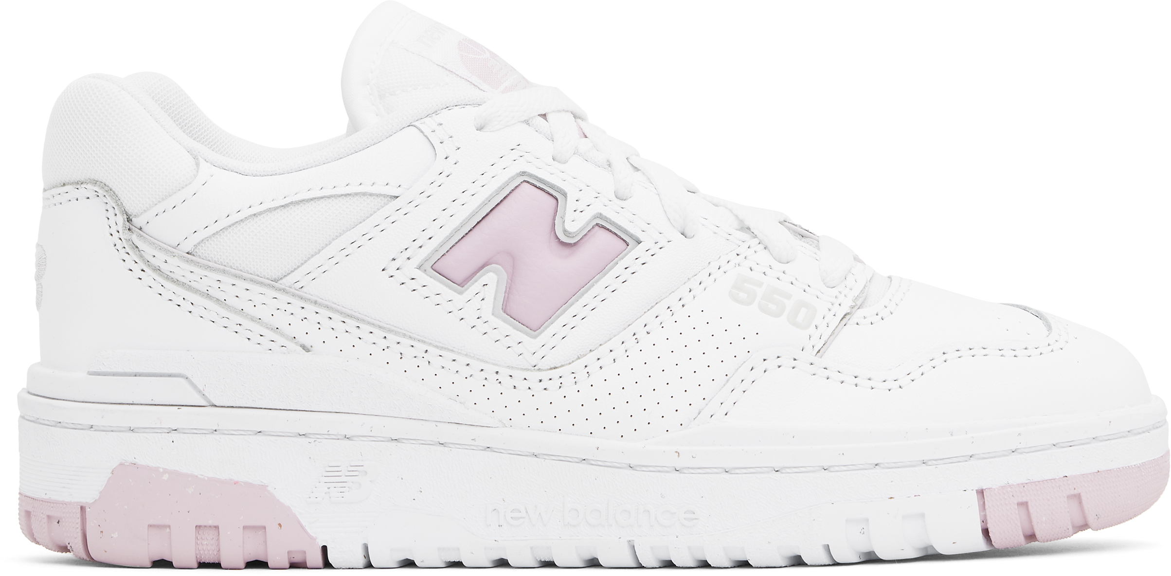 【関税込み】New Balance ホワイト＆ピンク BBW550 スニーカー New Balanceのホワイト＆ピンク BBW550 スニーカーがセール中