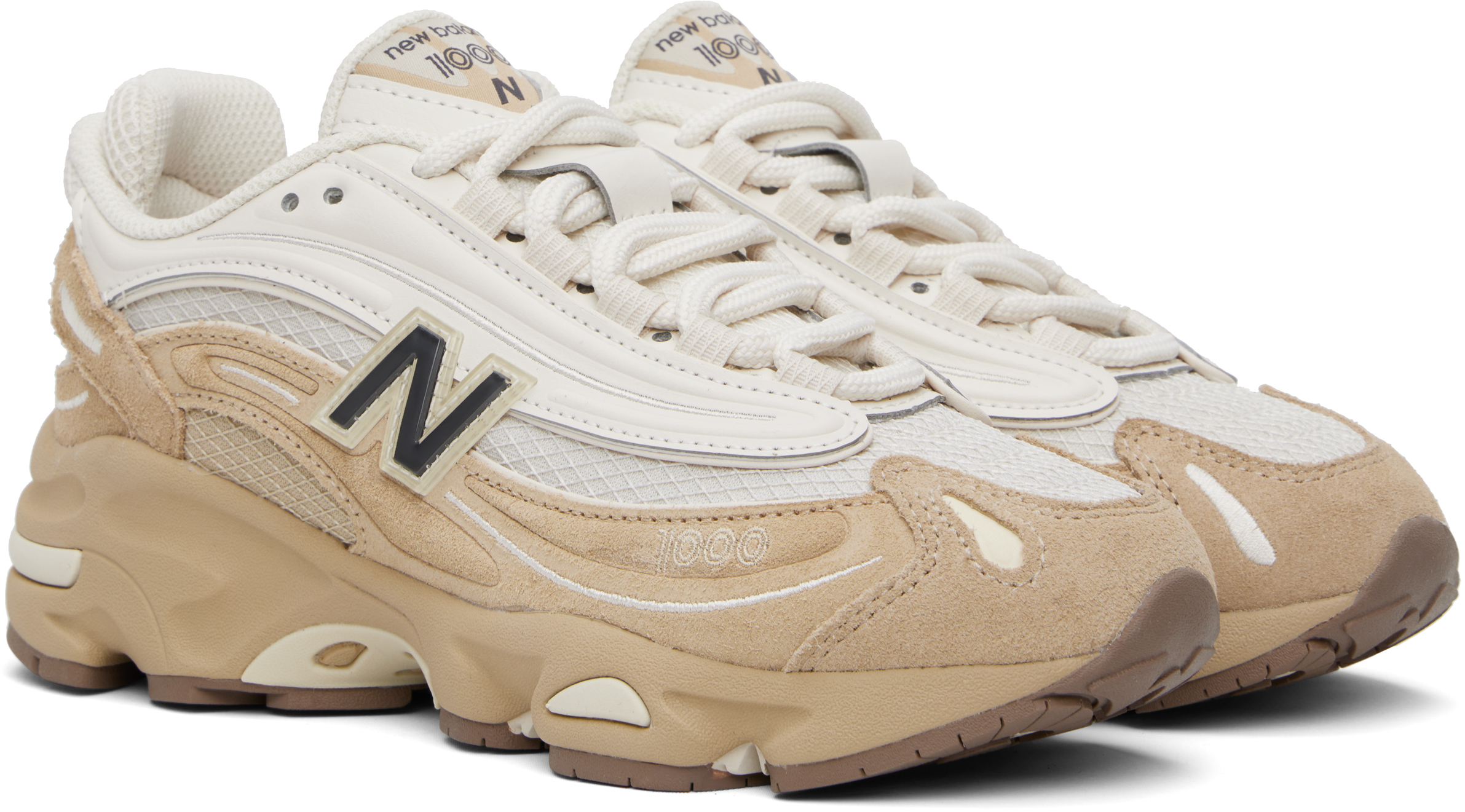 New Balance Beige & Tan 1000 Sneakers