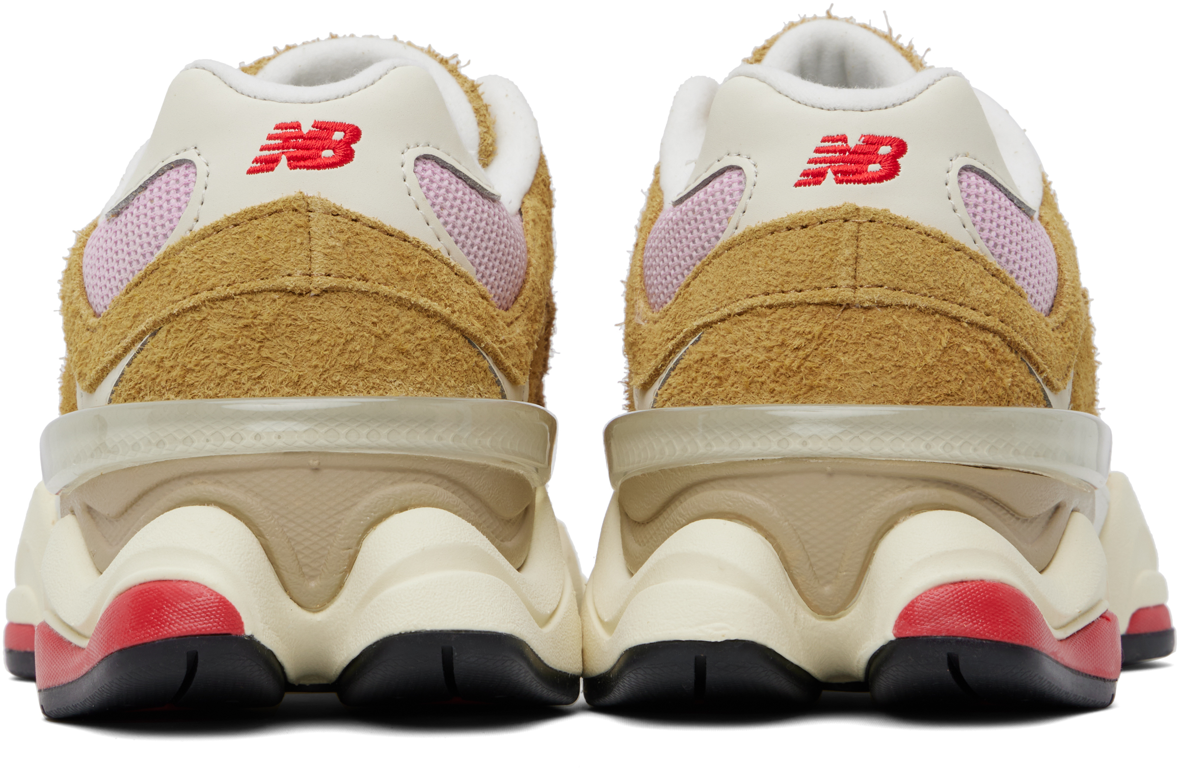 New Balance Tan & Pink 9060 Sneakers