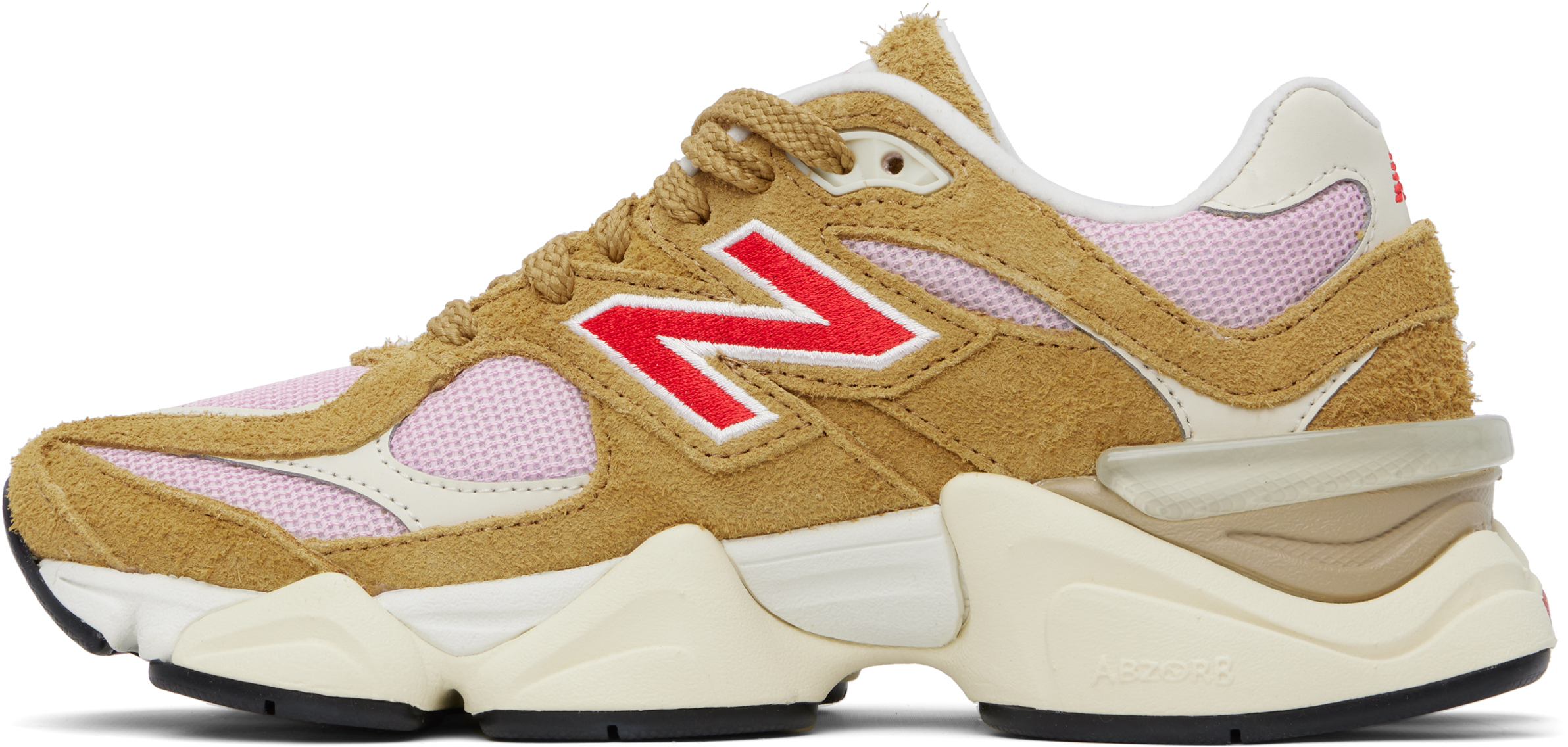 New Balance Tan & Pink 9060 Sneakers