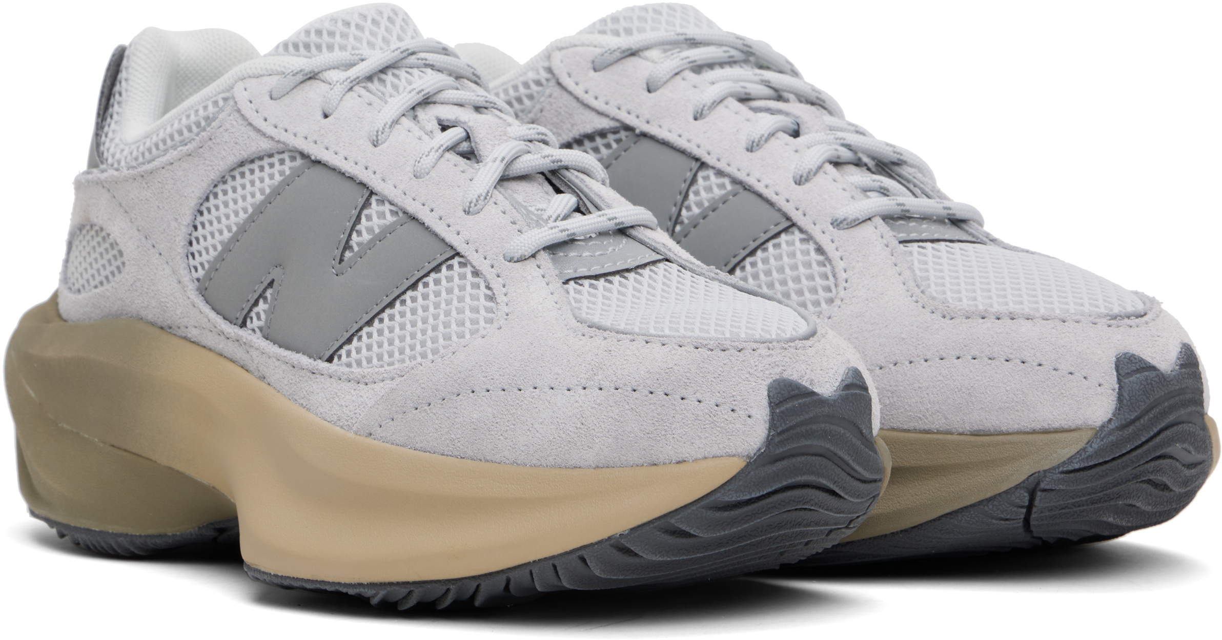 New Balance Gray Wrpd Sneakers In Raincloud