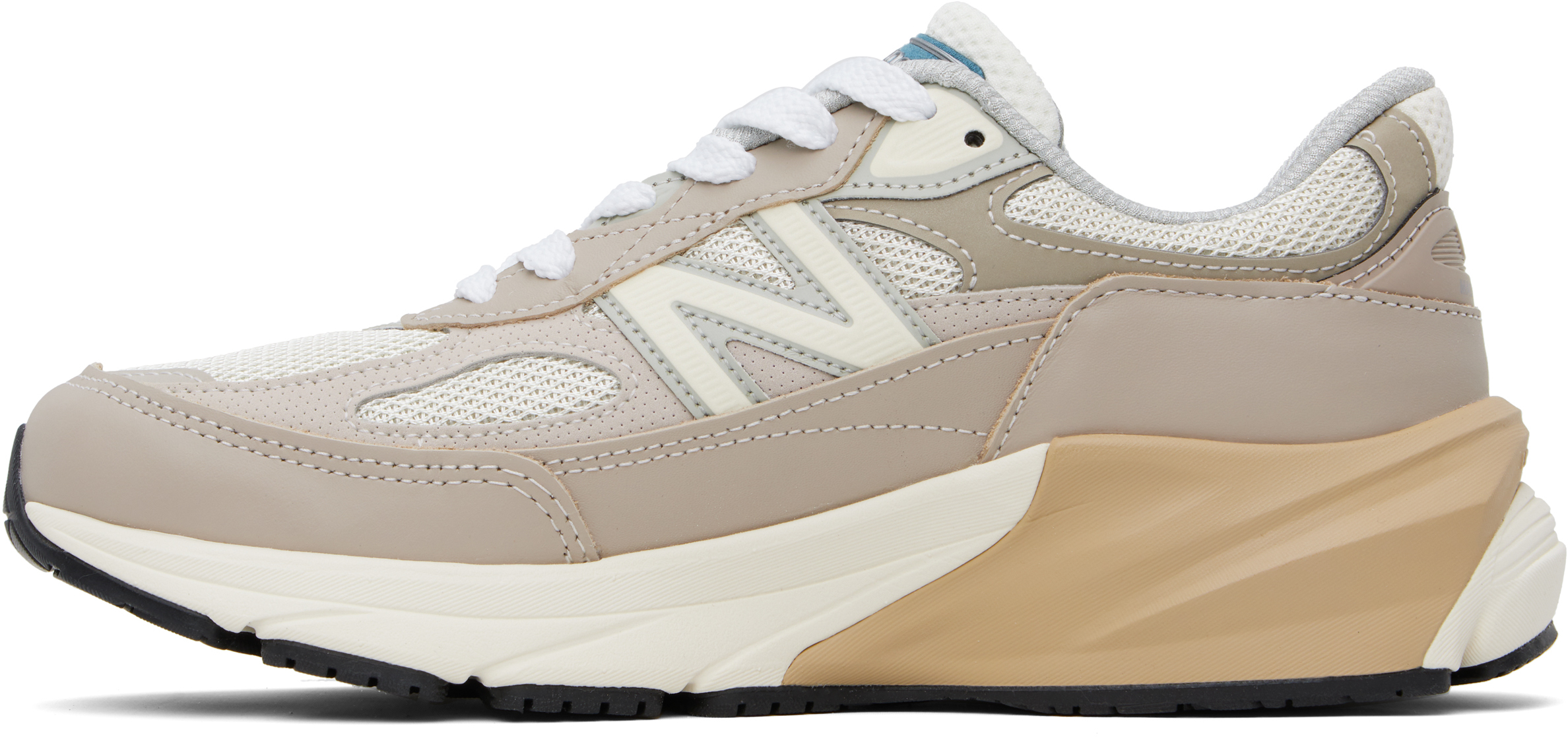 New Balance Unisex Made In Usa 990v6 In Beige/grau, Wildleder/mesh, Grösse 46.5 In Neutral