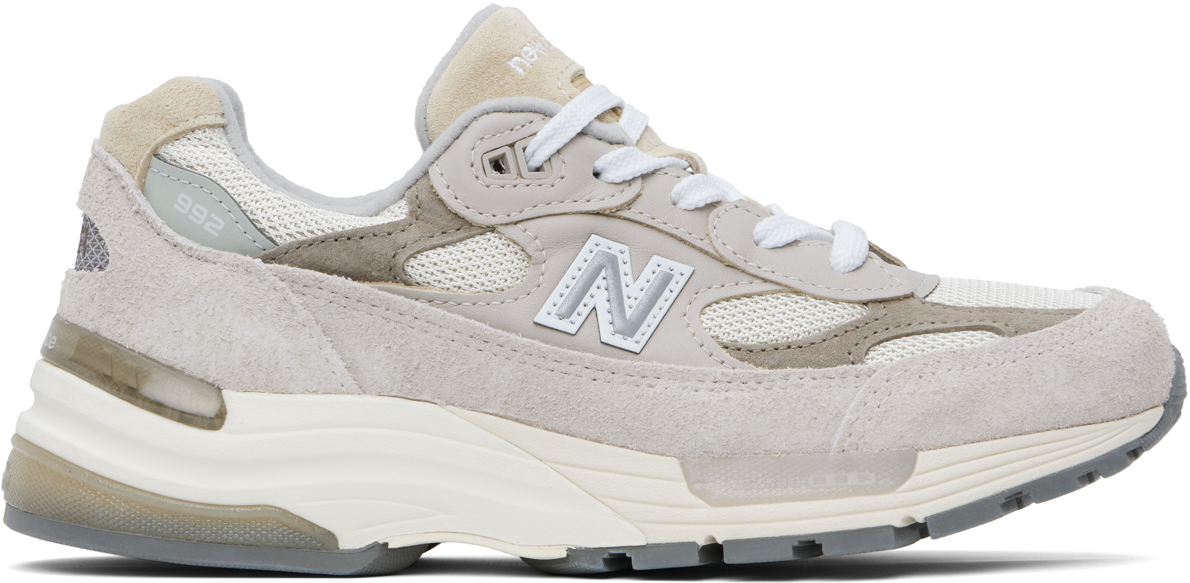 New Balance Beige & Taupe Made In Usa 992 Sneakers