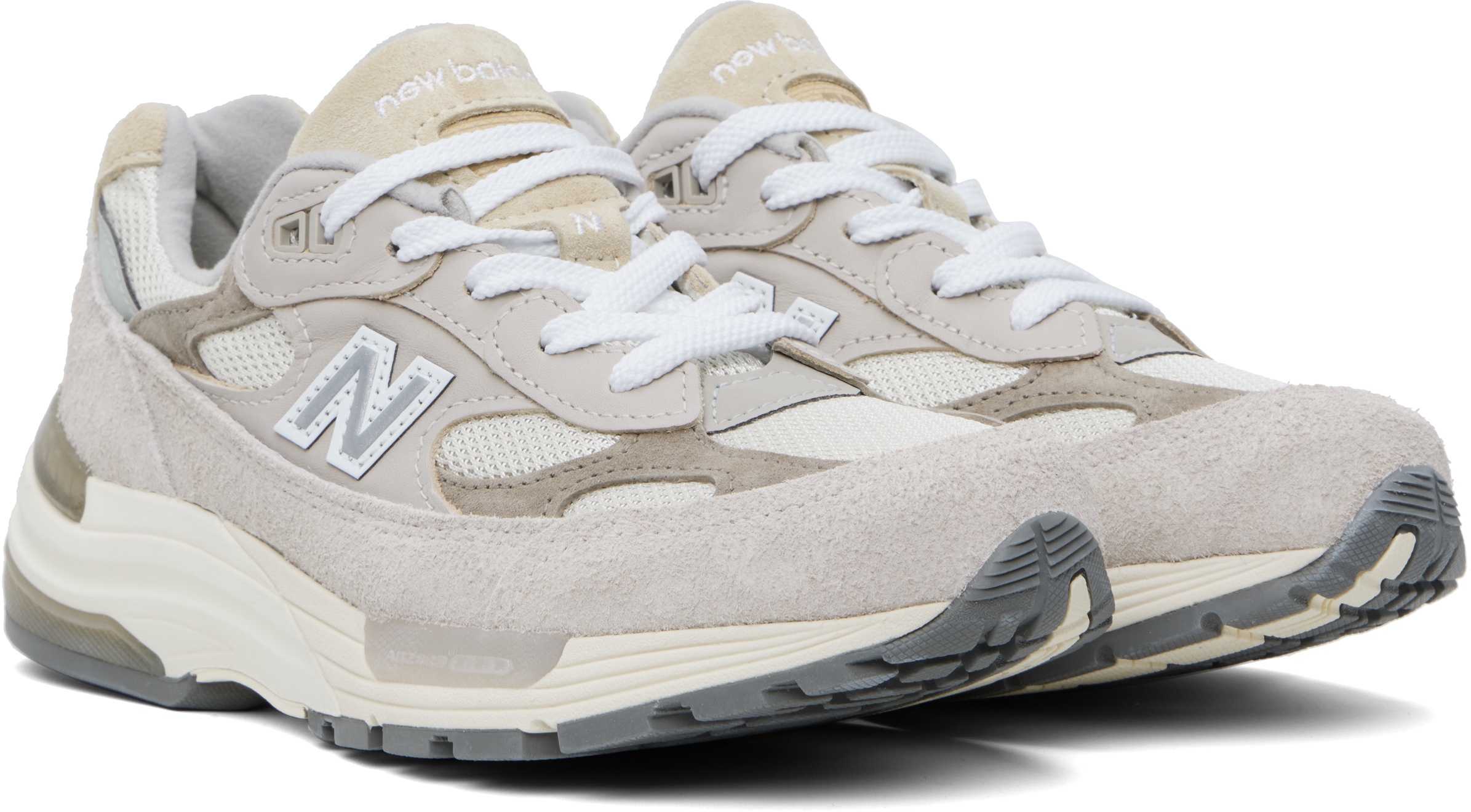New Balance Beige & Taupe Made In Usa 992 Sneakers