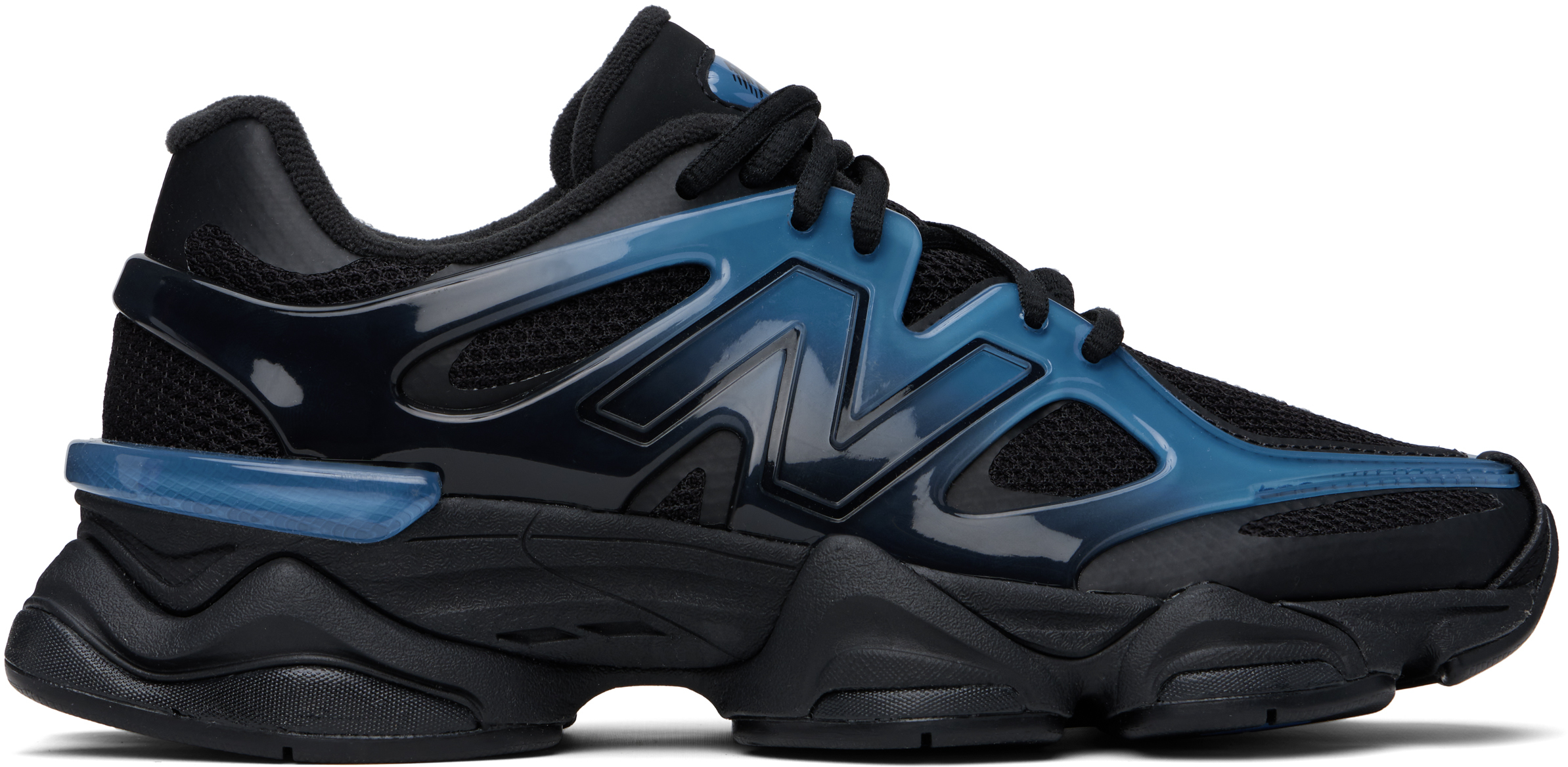 Black & Navy 9060 X Sneakers