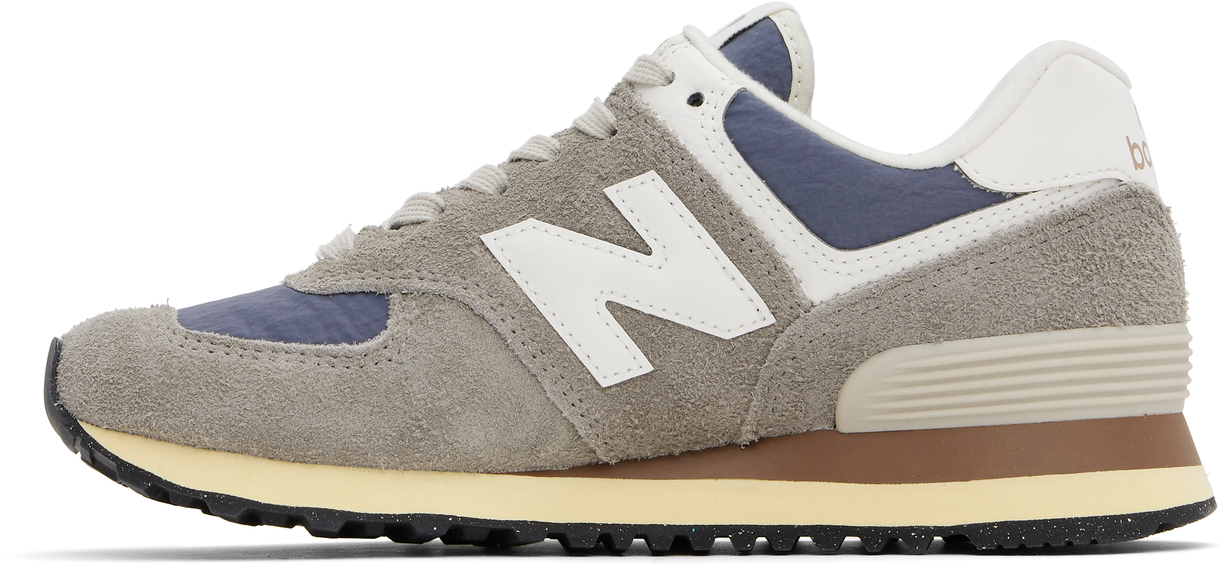 New Balance Taupe & Navy 574 Sneakers In Arid Stone