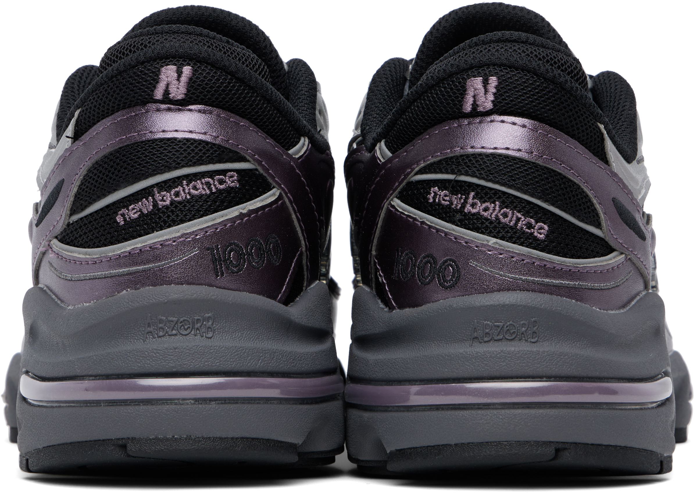 New Balance 1000 Sneakers Dark Ice Wine / Silver Metallic In Multi