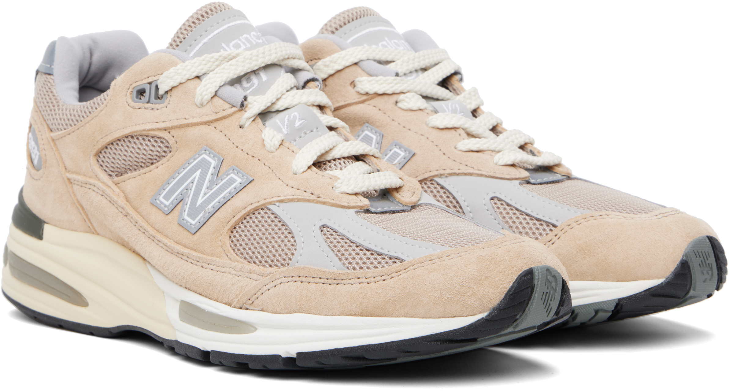 New Balance Made In Uk 991v2 "cuban Sand" Sneakers In Neutral