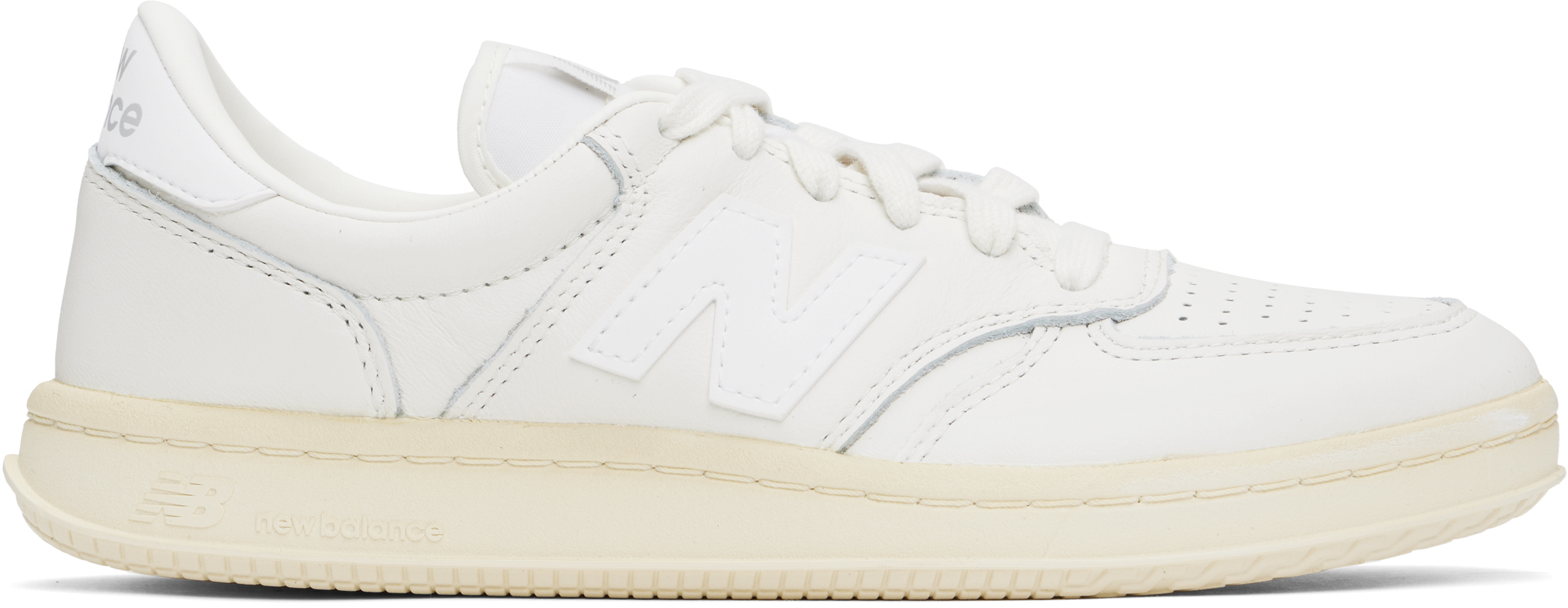 White T500 Sneakers by New Balance on Sale