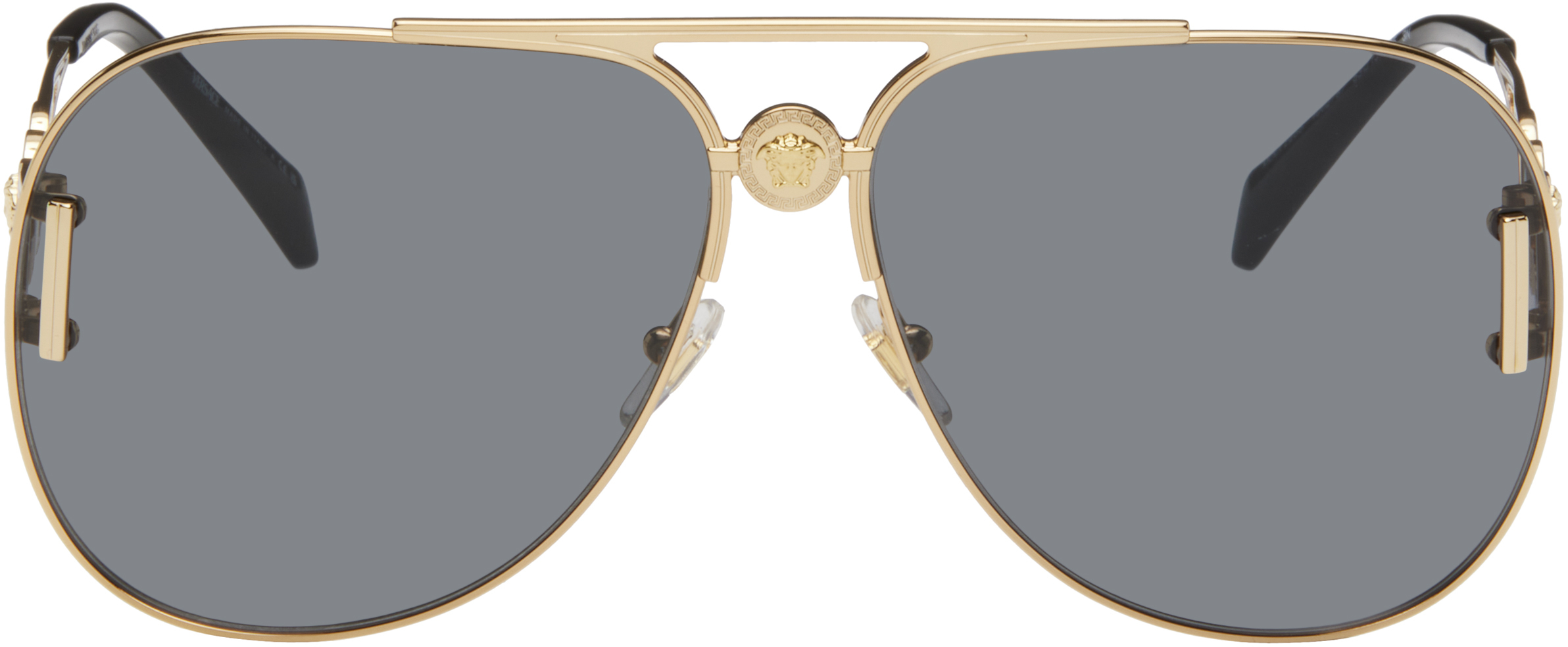 Pilot Sunglasses Dark Grey/Gold - Versace main image 1