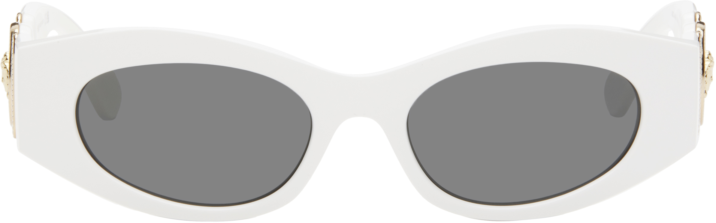 White Medusa Biggie Cat-Eye Sunglasses