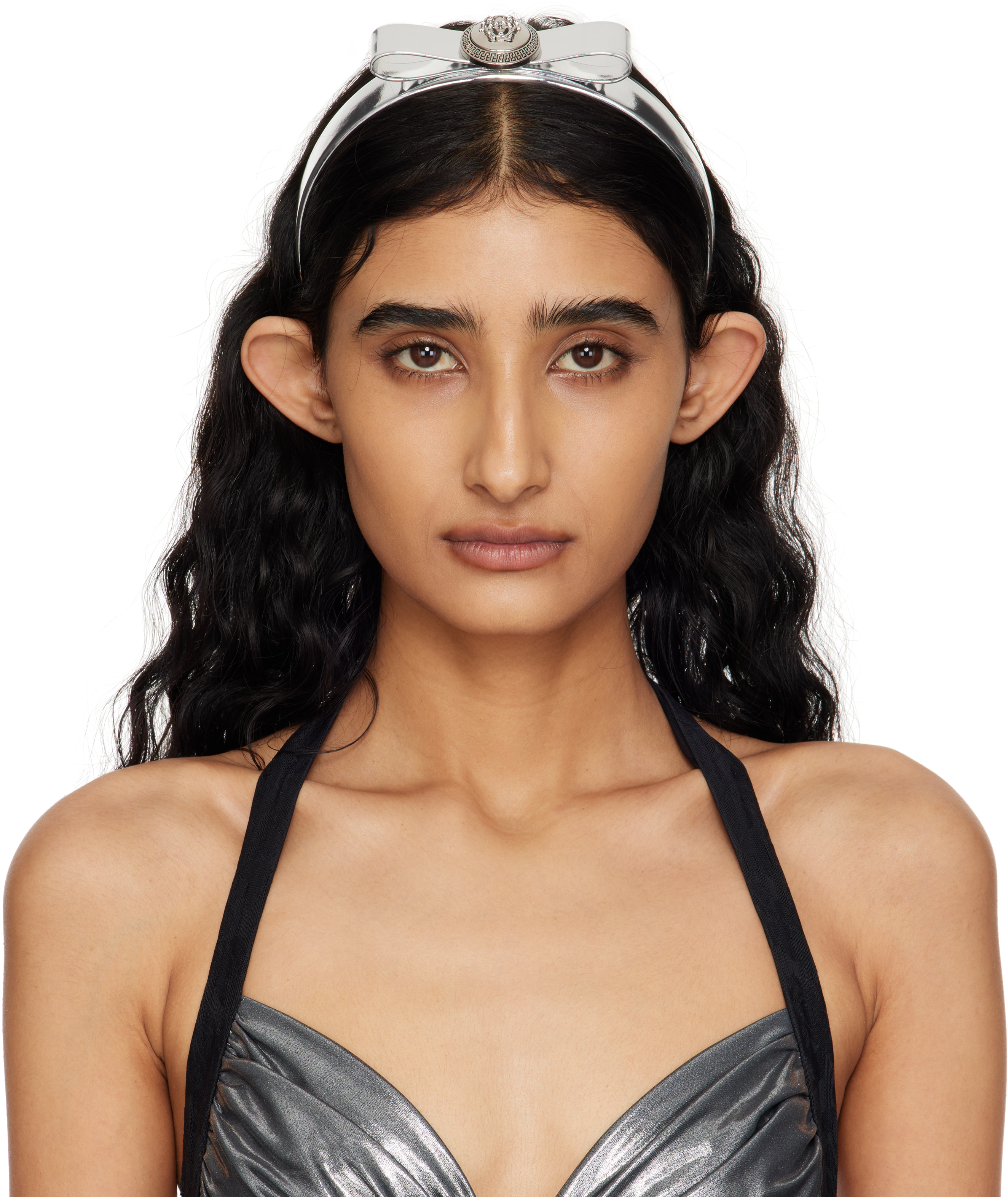 【関税込み】Versace 'Icons De La Mer' ビーズネックレス Versace Icons De La Mer ビーズ ネックレス | シルバートーン