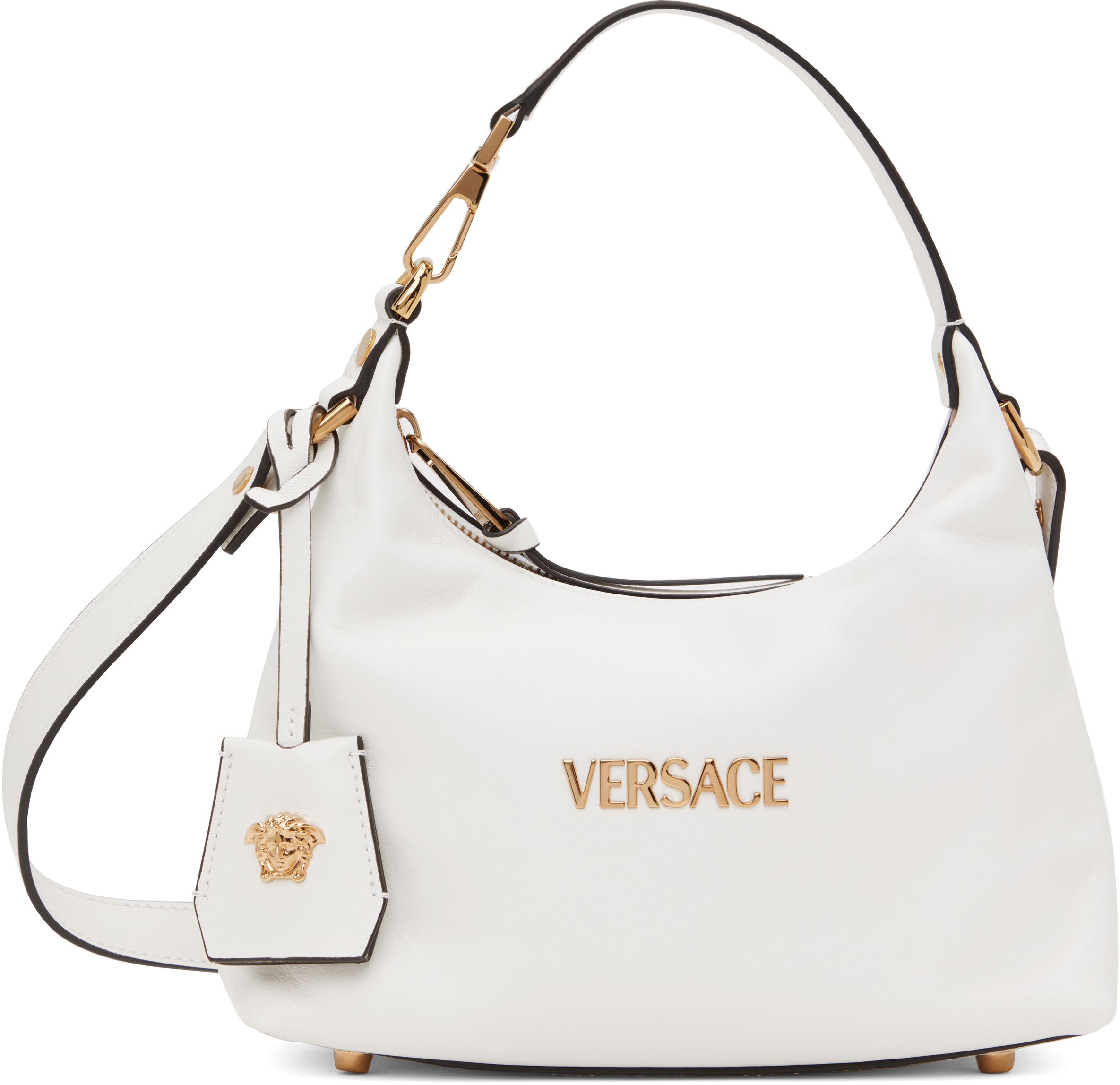 Versace: ホワイト Tag ショルダーバッグ | SSENSE 日本