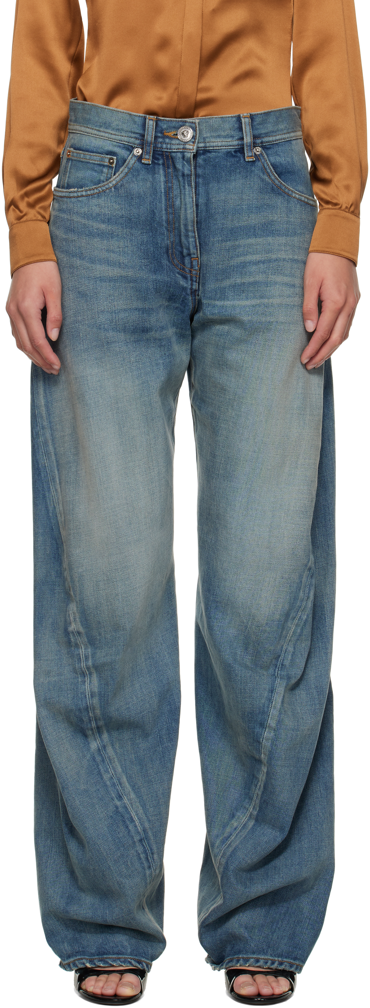 Blue Washed 2000s Jeans
