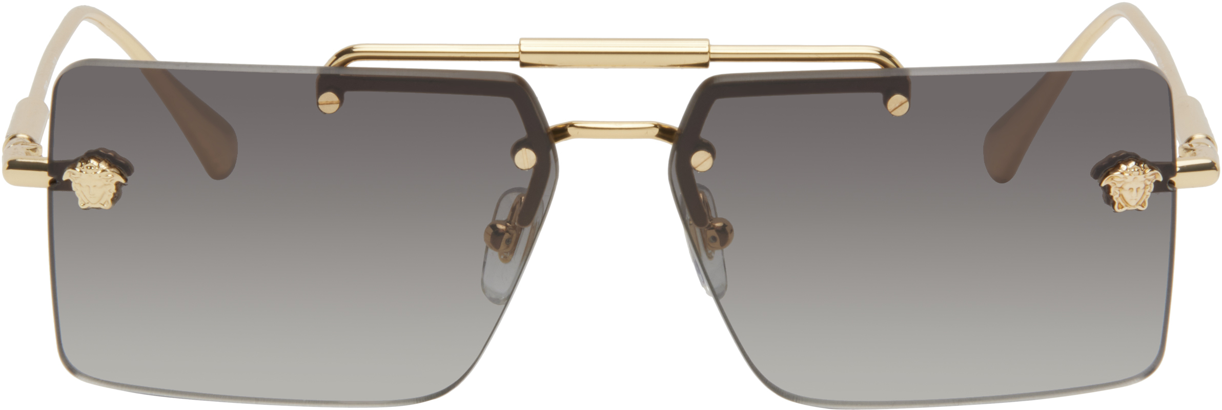 Gold Medusa Glam Sunglasses