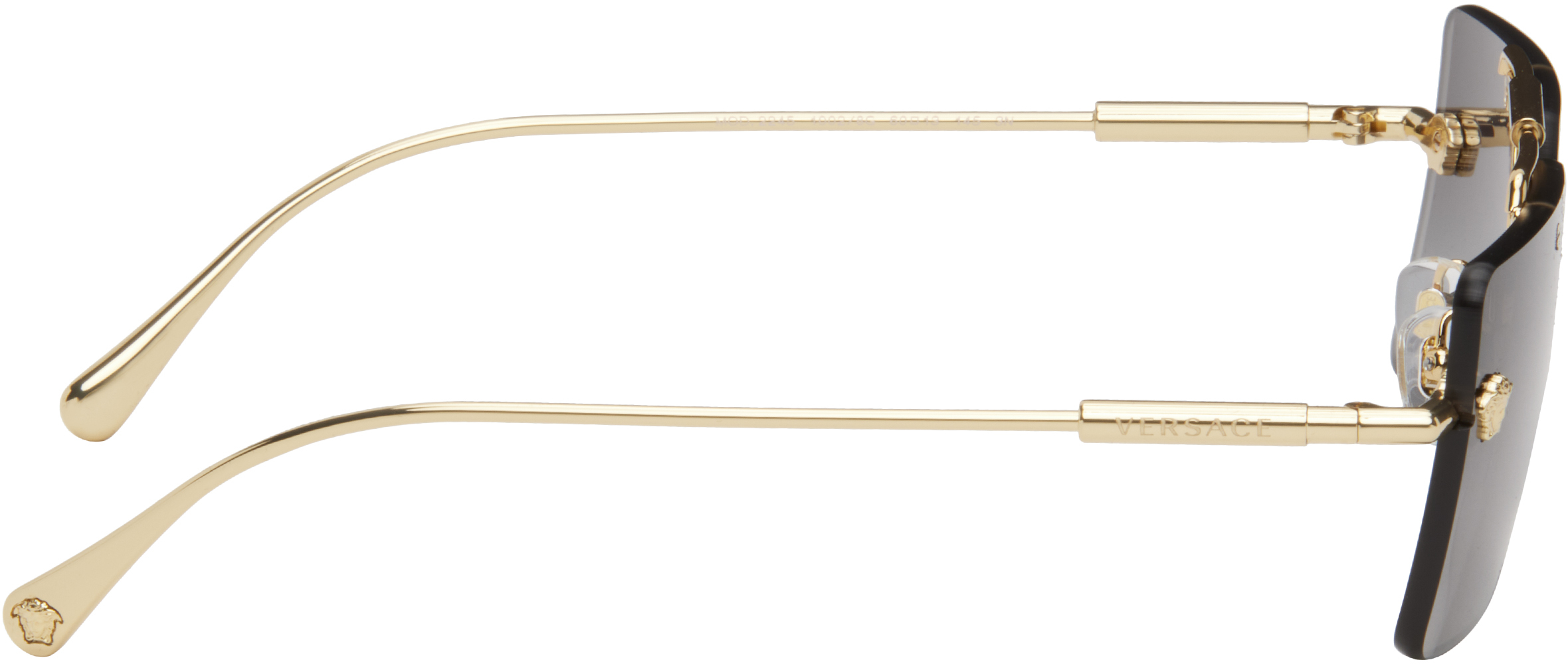 Versace Gold Medusa Glam Sunglasses In 10028g Gold