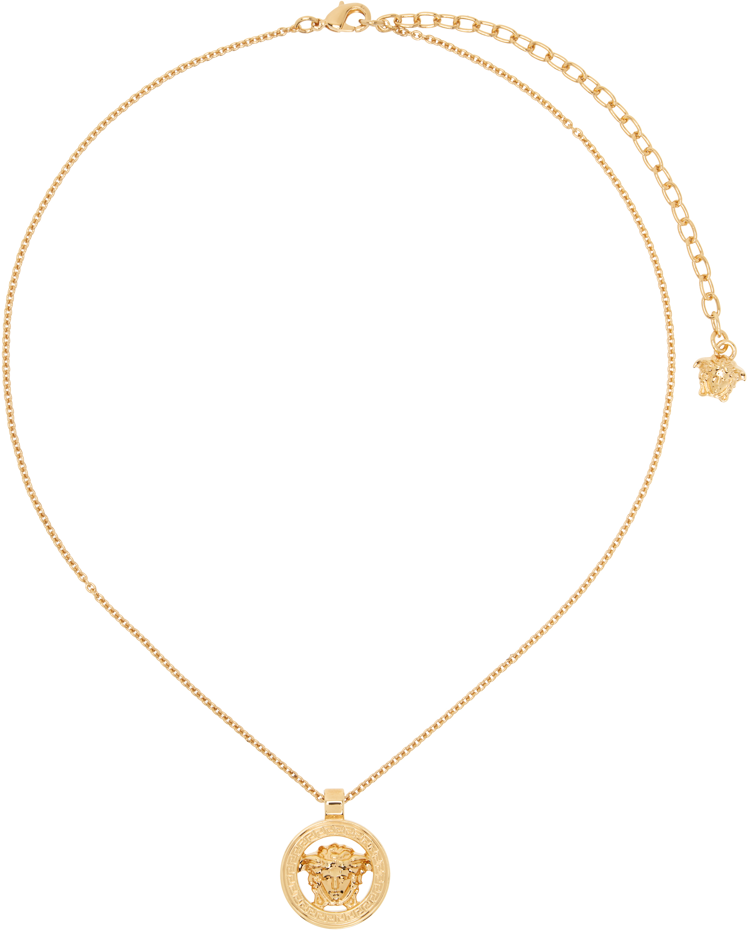 Versace: ゴールド メドゥーサ '95 ペンダント ネックレス