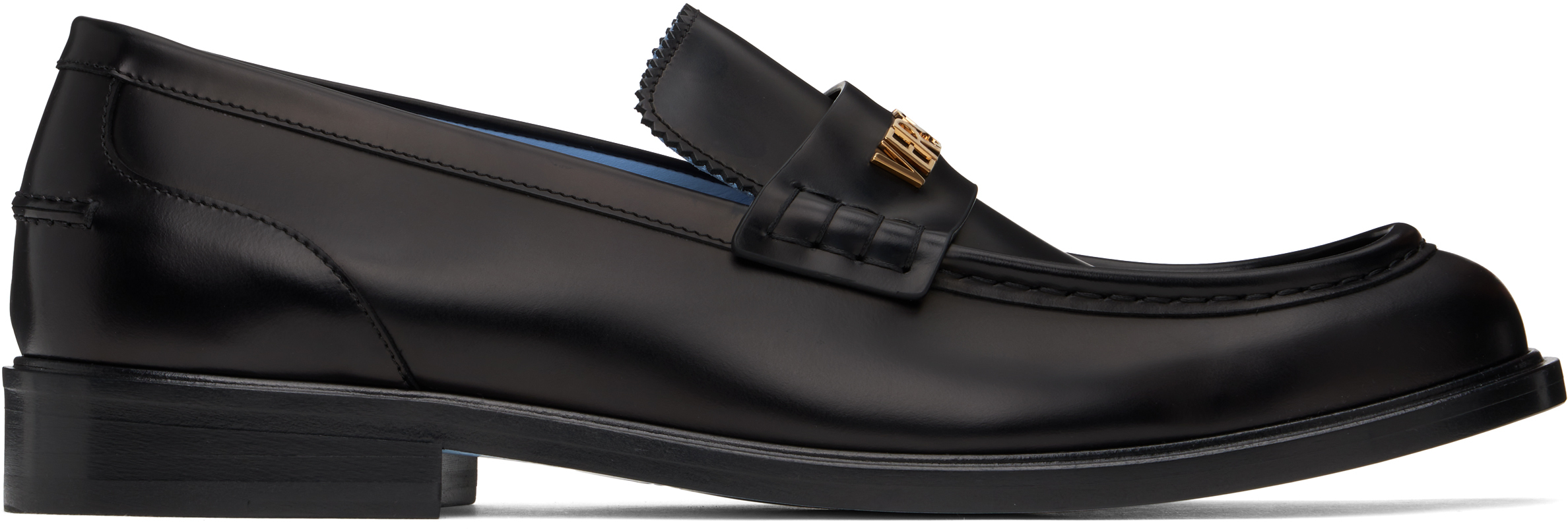 Black Logo Loafers