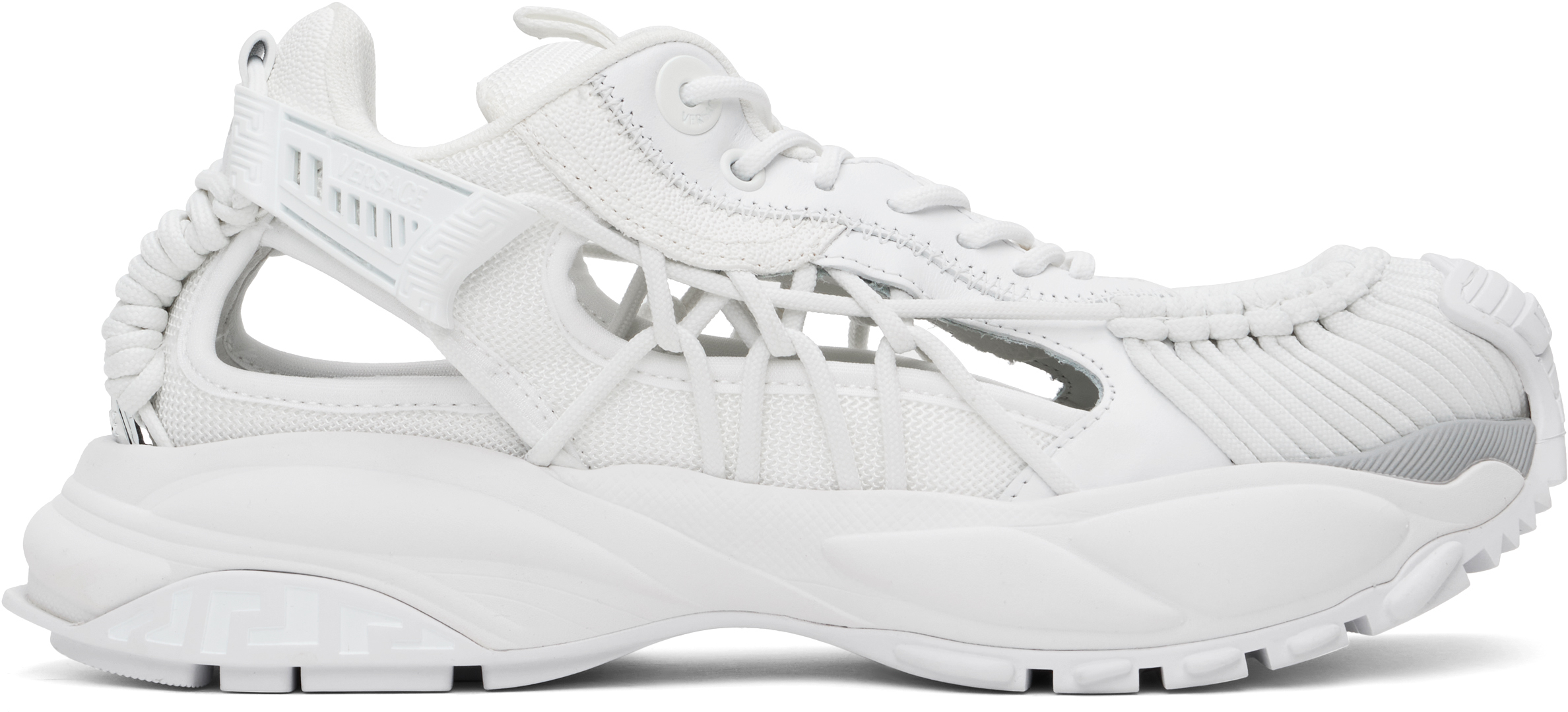 White 'Versace' Mercury M_VS_01 Sneakers by Versace on Sale