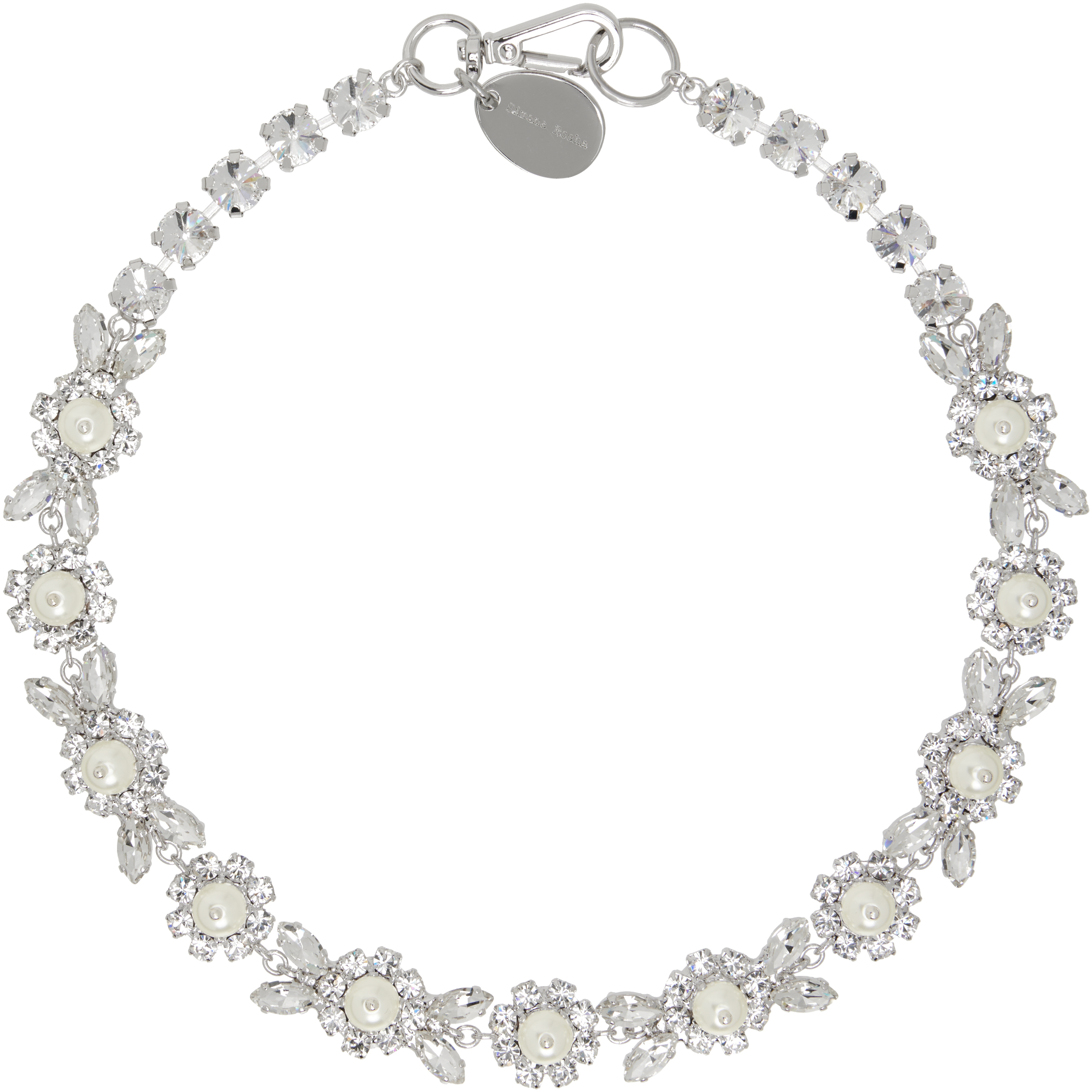 Simone Rocha シルバー Daisy Floret ネックレス Silver Daisy Floret Necklace by Simone Rocha on Sale