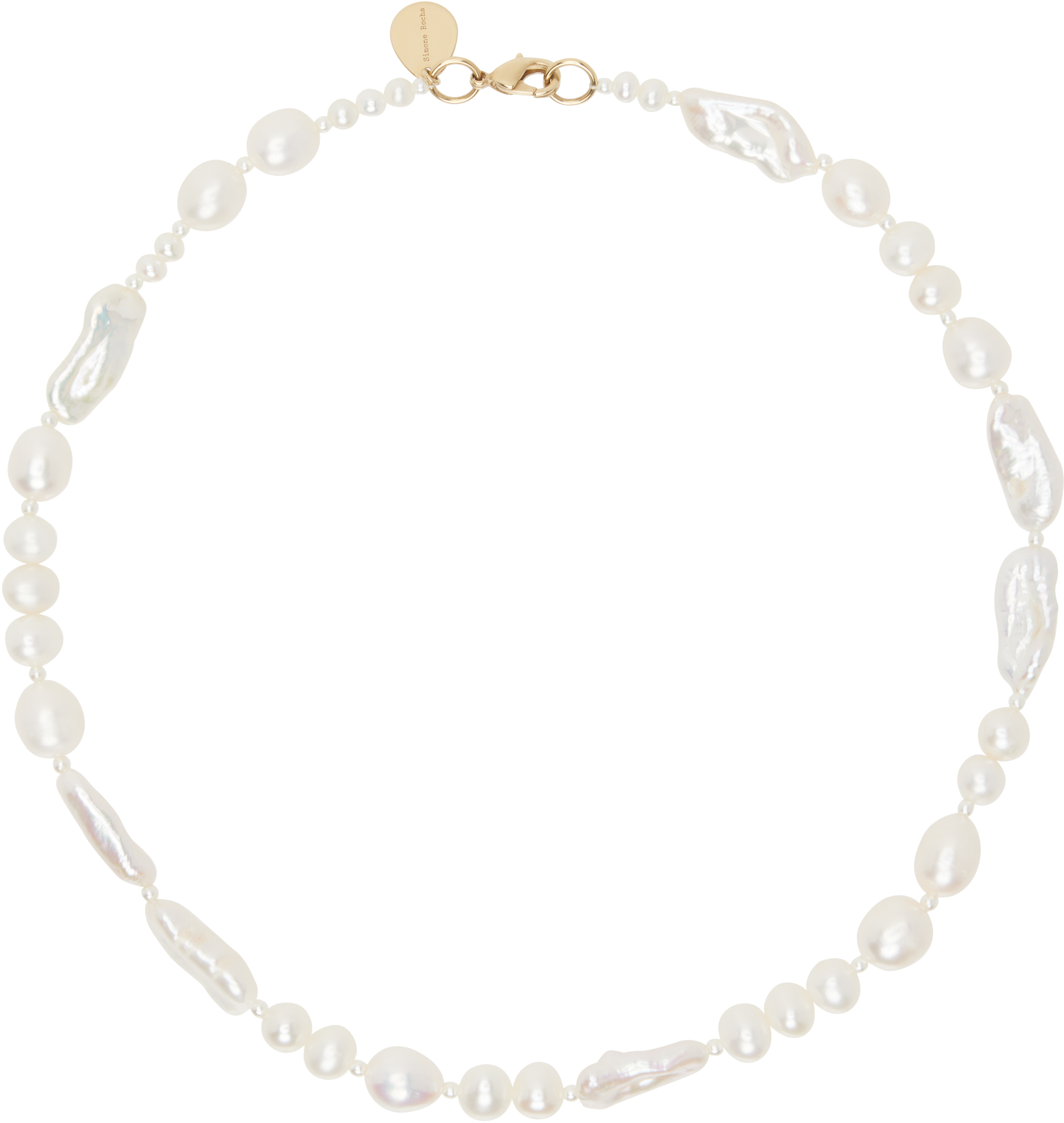 White Legato Pearl Necklace