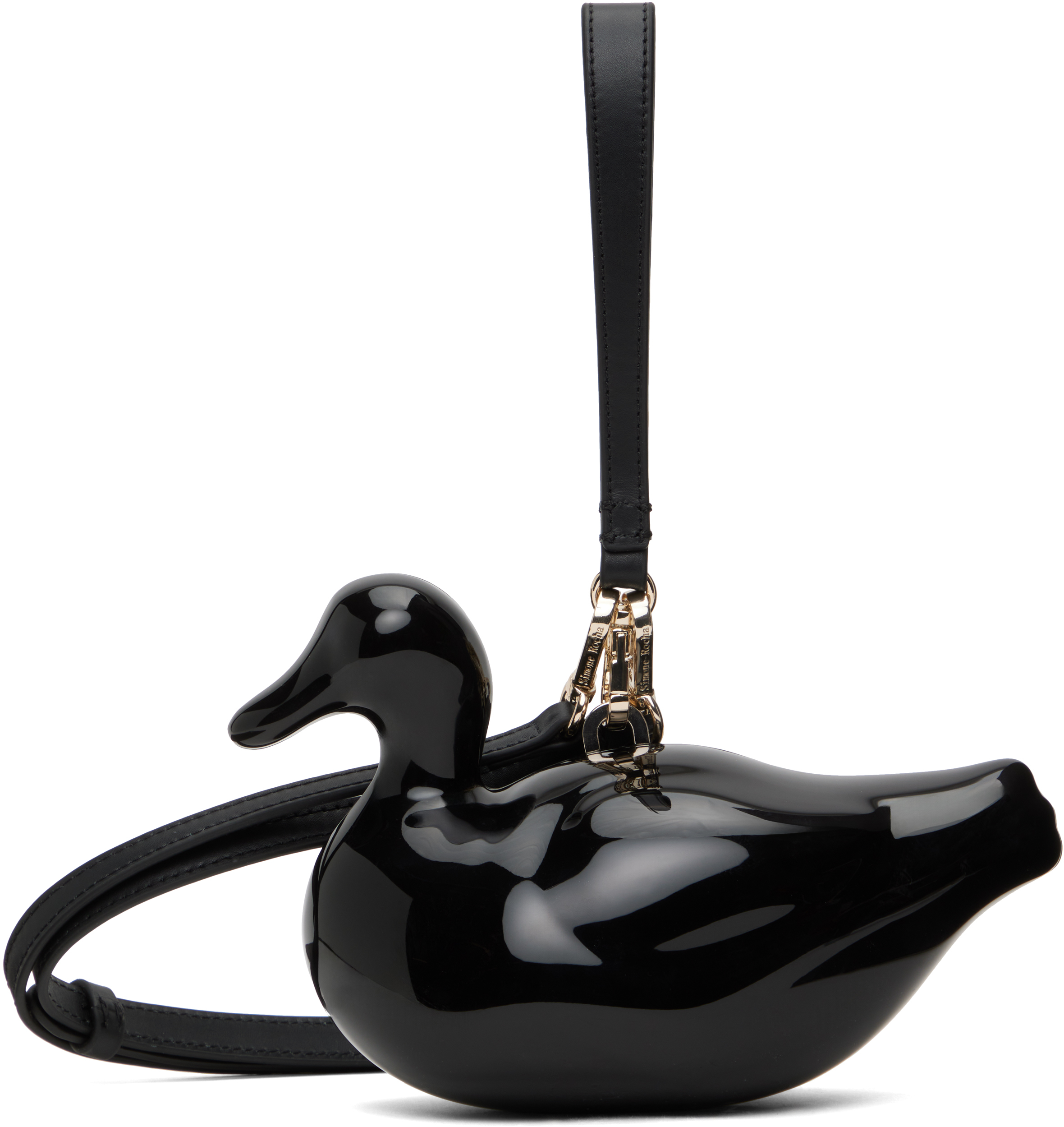 SIMONE ROCHA シモーンロシャ Duck クラッチバッグ Simone Rochaのブラック Duck クラッチバッグがセール中
