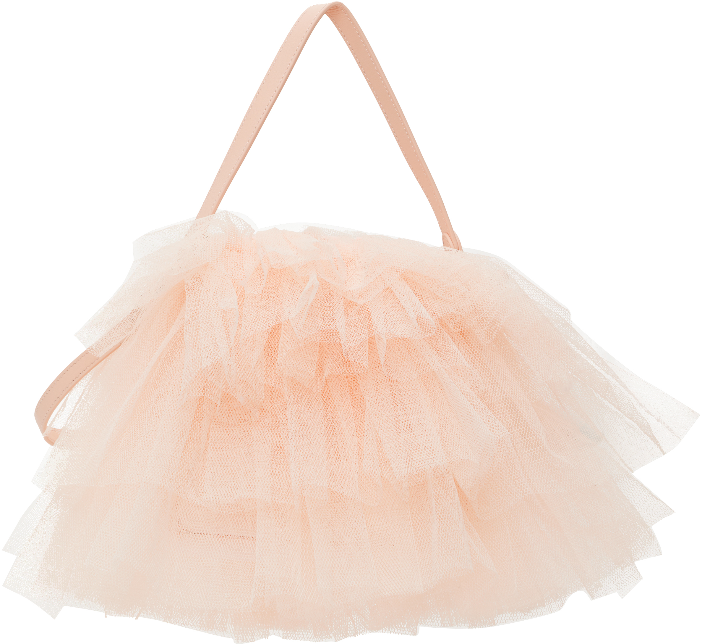 Simone Rocha Mini Frilly Tutu Top-handle Bag In Ballet Nude