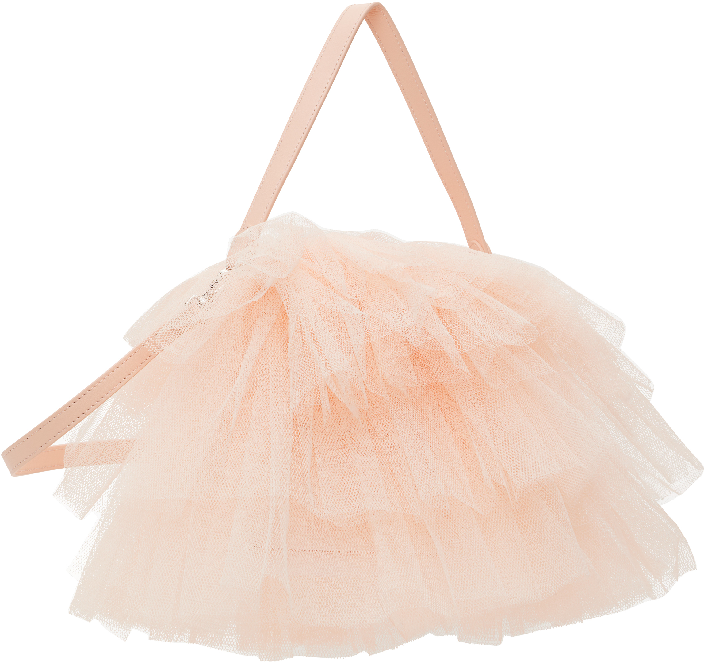Simone Rocha Mini Frilly Tutu Top-handle Bag In Ballet Nude